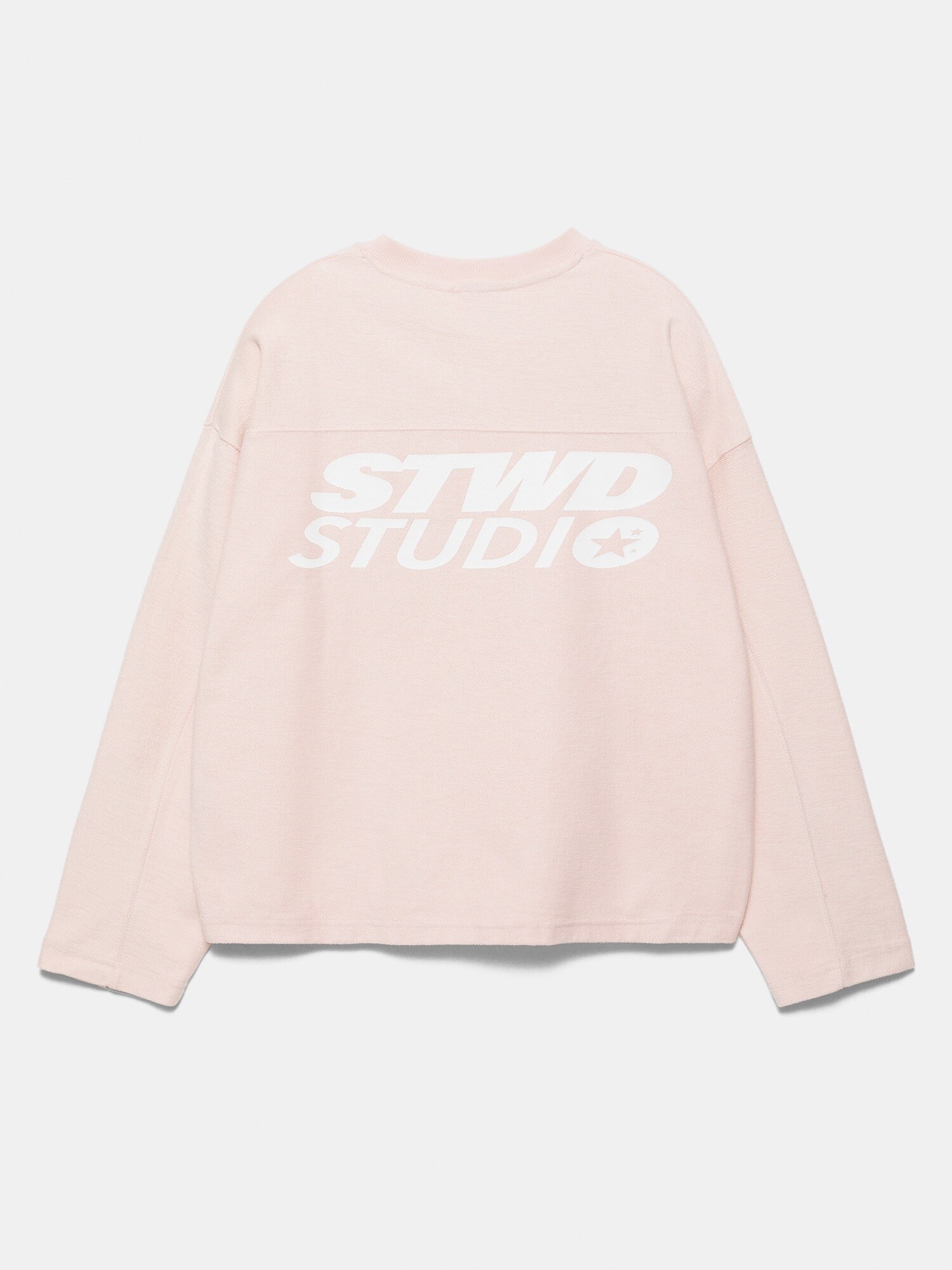 Pull&Bear Mikina 'STWD'  ružová / biela (obrázok 6)