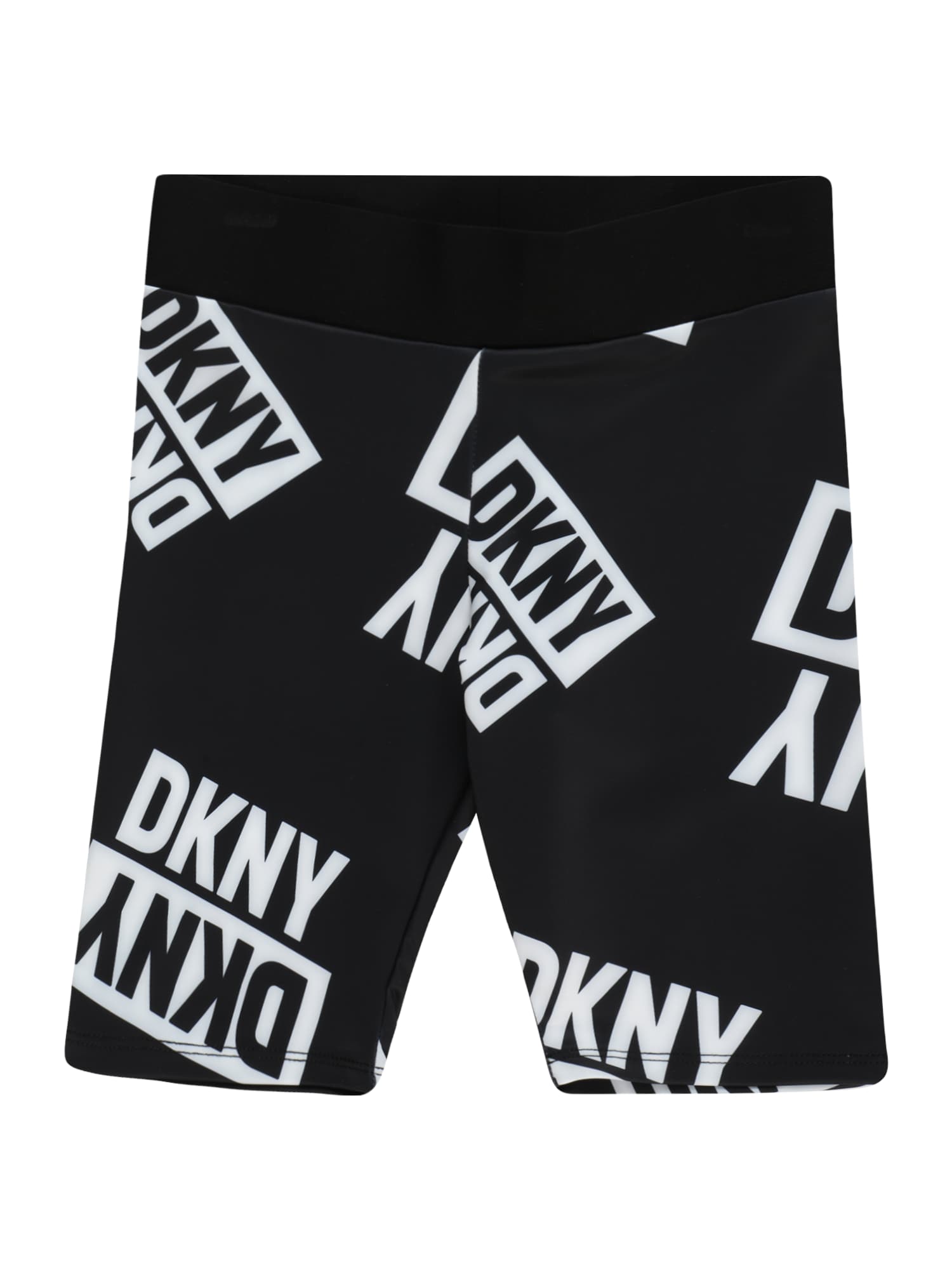DKNY Pantaloni  negru / alb