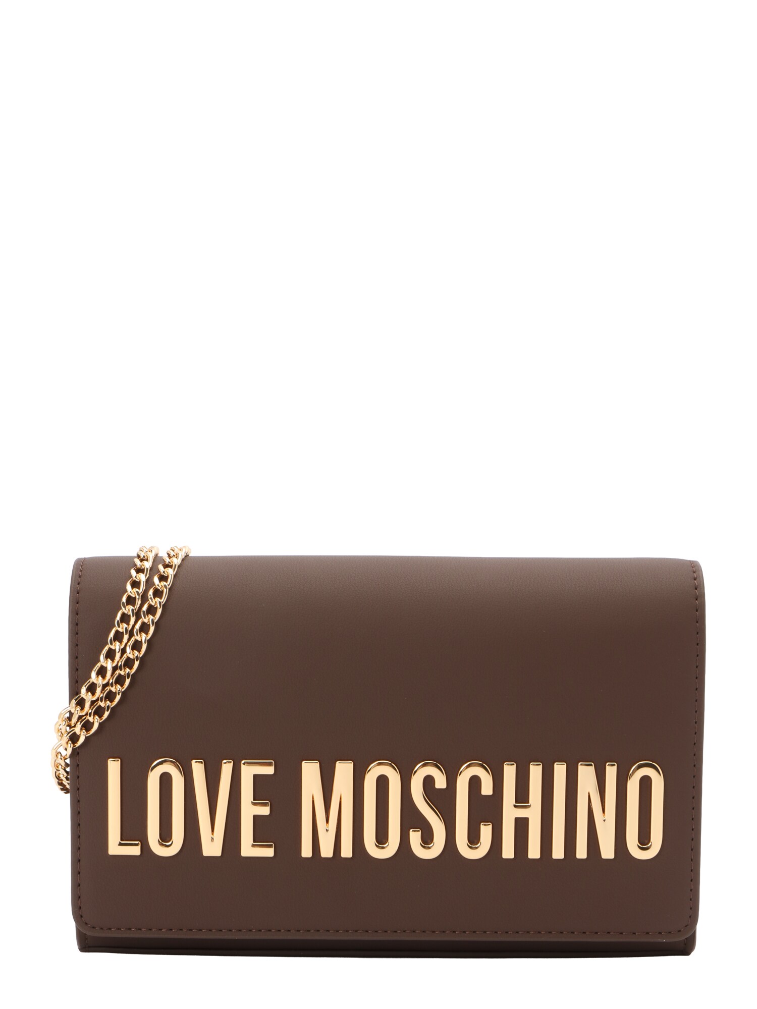 Love Moschino Taška cez rameno  hnedá / zlatá