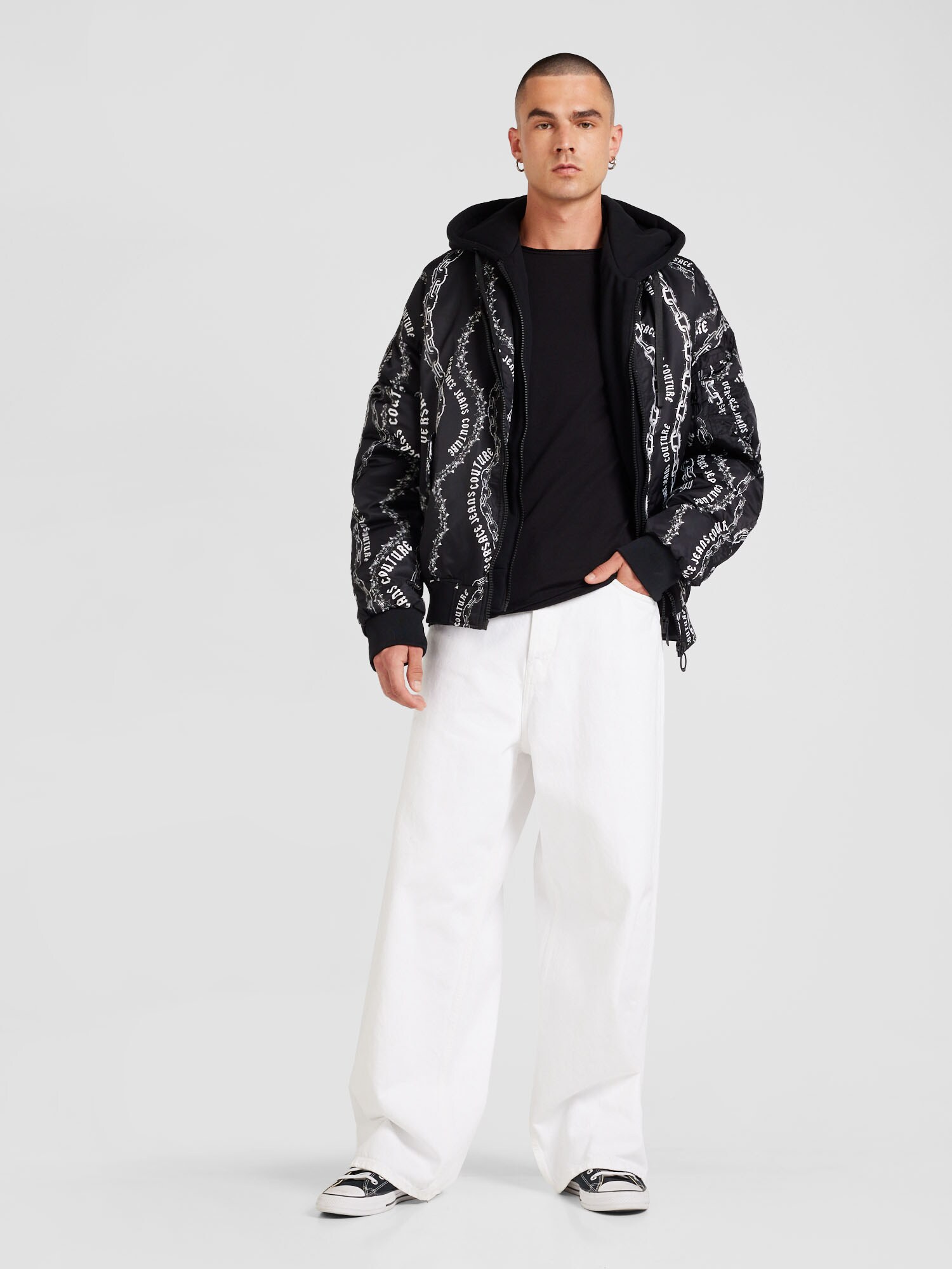 Versace Jeans Couture Átmeneti dzseki  fekete / fehér termék 2. képe