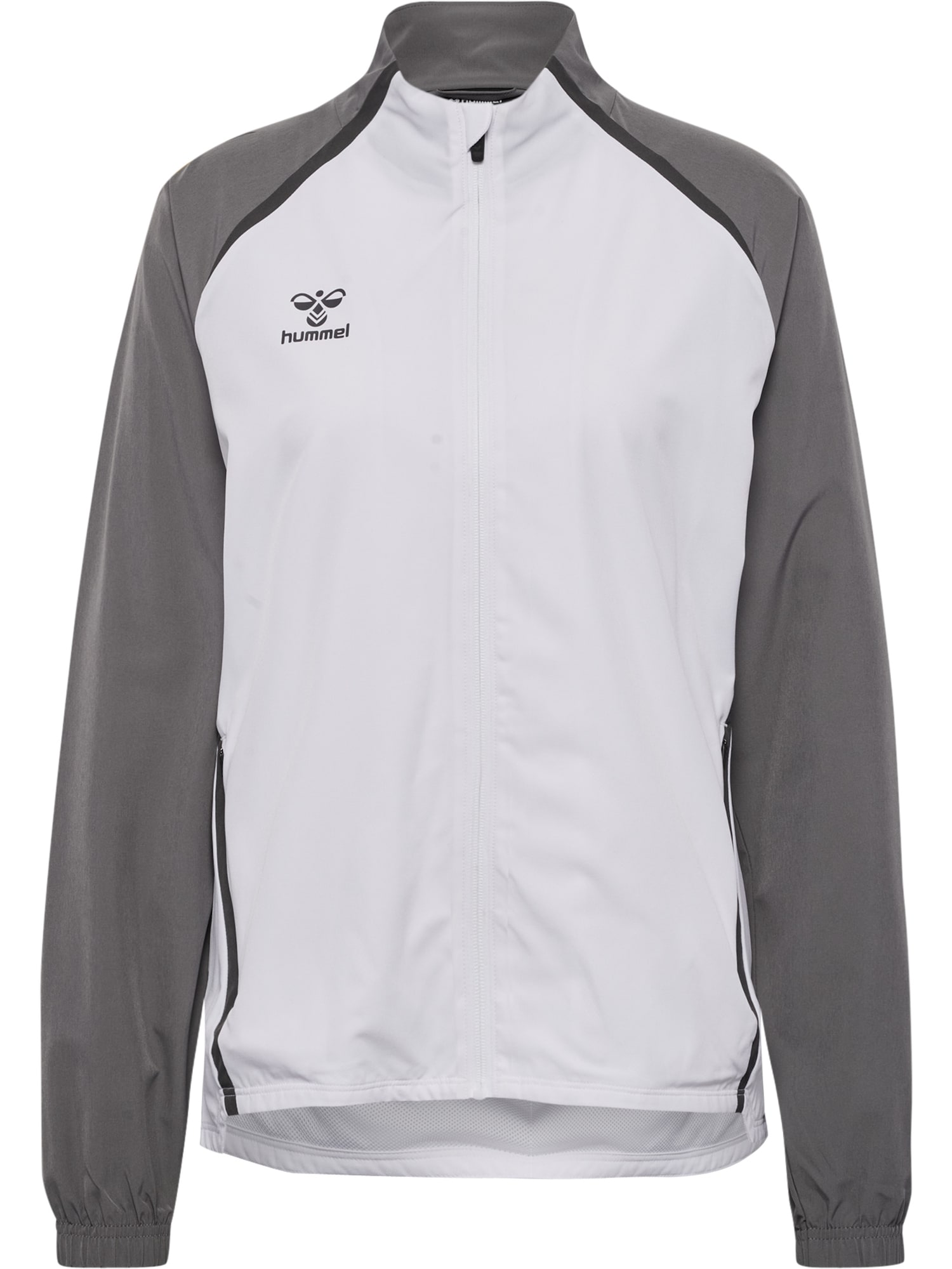 Hummel Geacă sport Lead 2.0  gri închis / negru / alb murdar