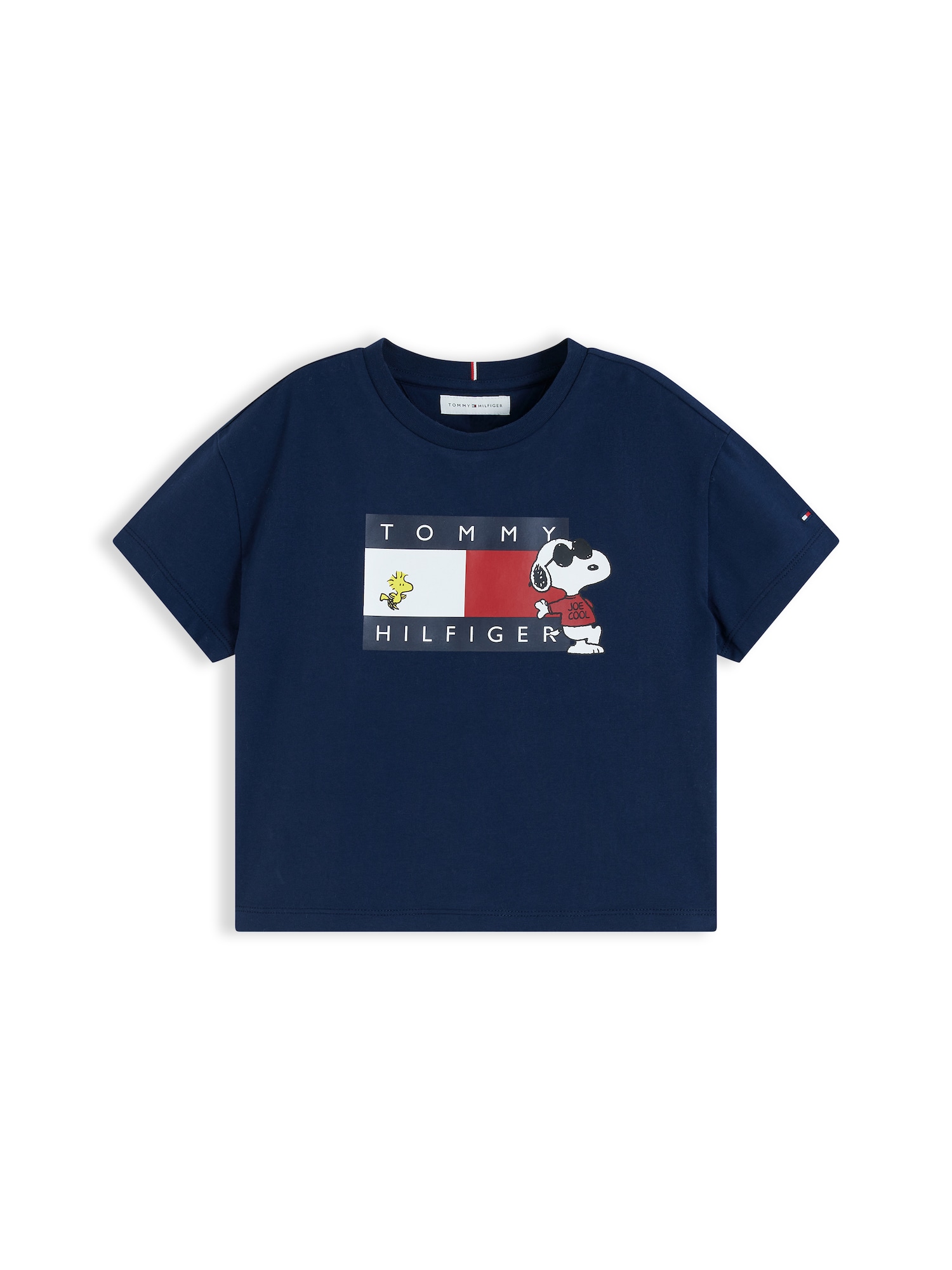 TOMMY HILFIGER Tricou PEANUTS bleumarin / galben / roșu / alb