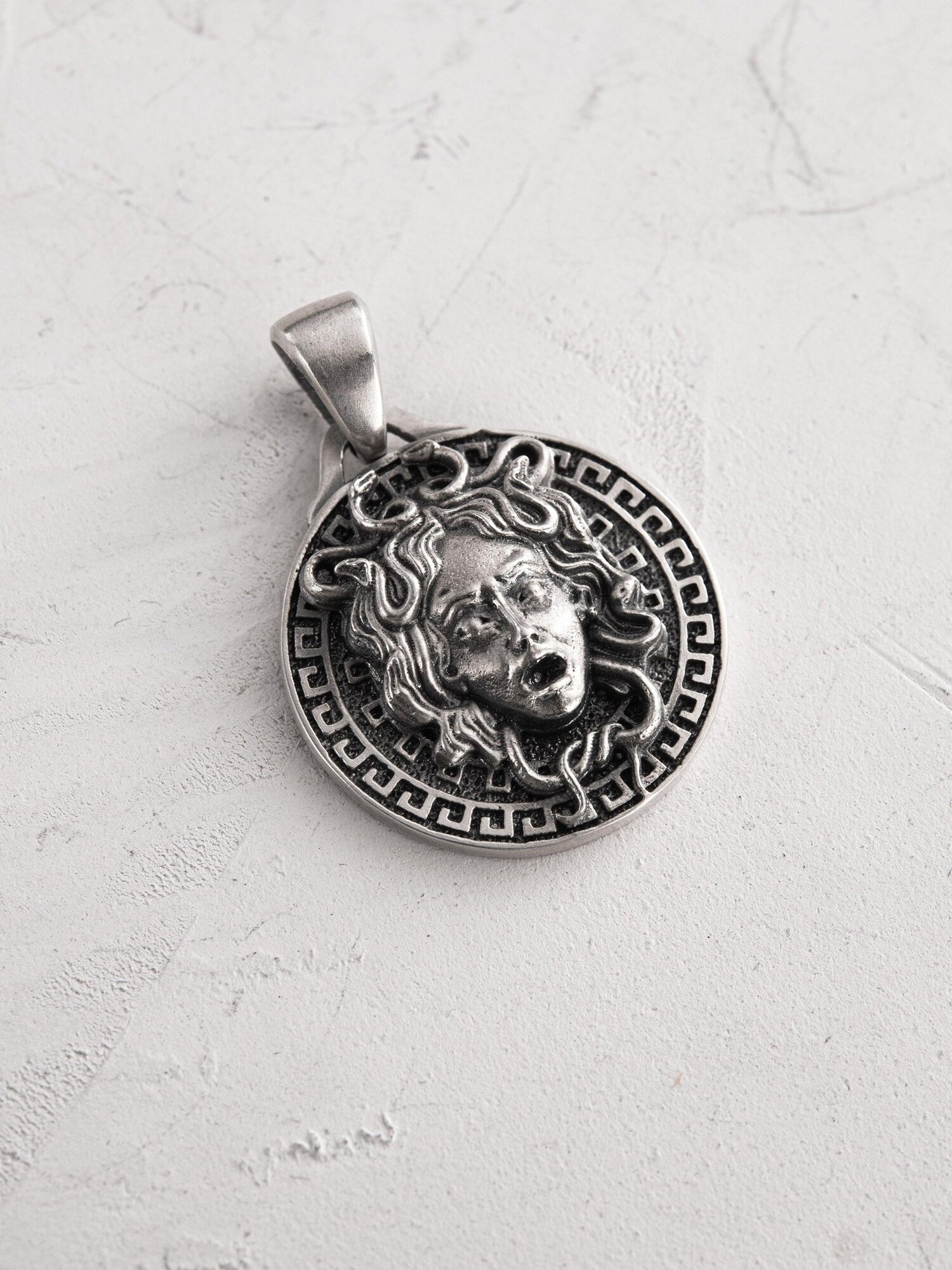 REYTEL Ciondolo 'GORGON MEDUSA'  argento