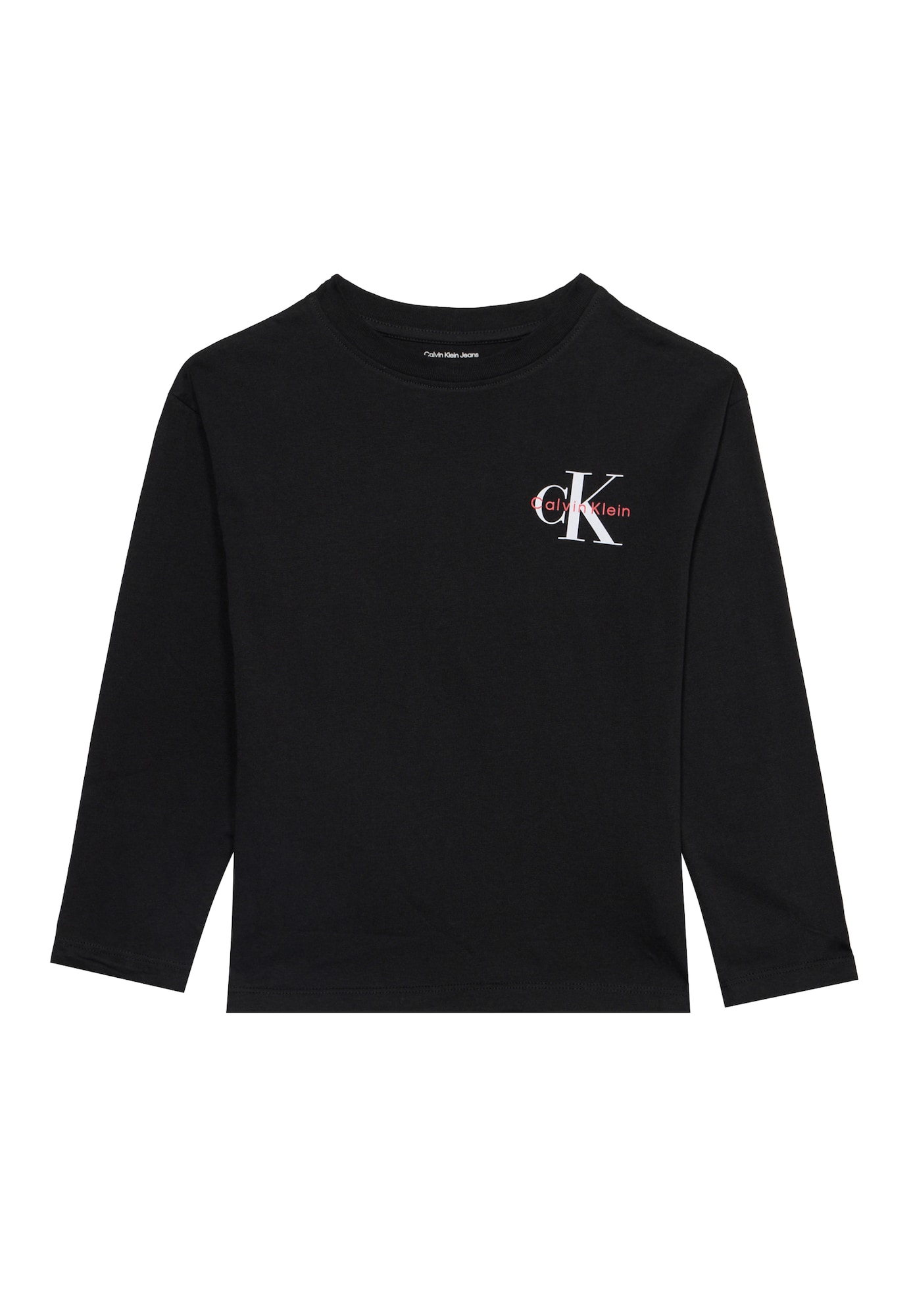Calvin Klein Jeans Tricou roșu / negru / alb