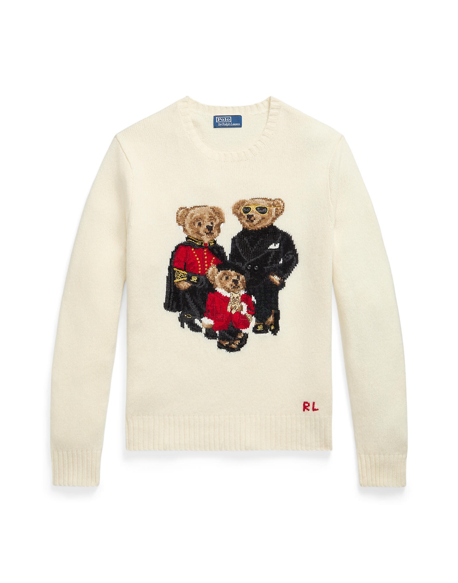 Polo Ralph Lauren Jersey  beige claro / brocado / rojo / negro