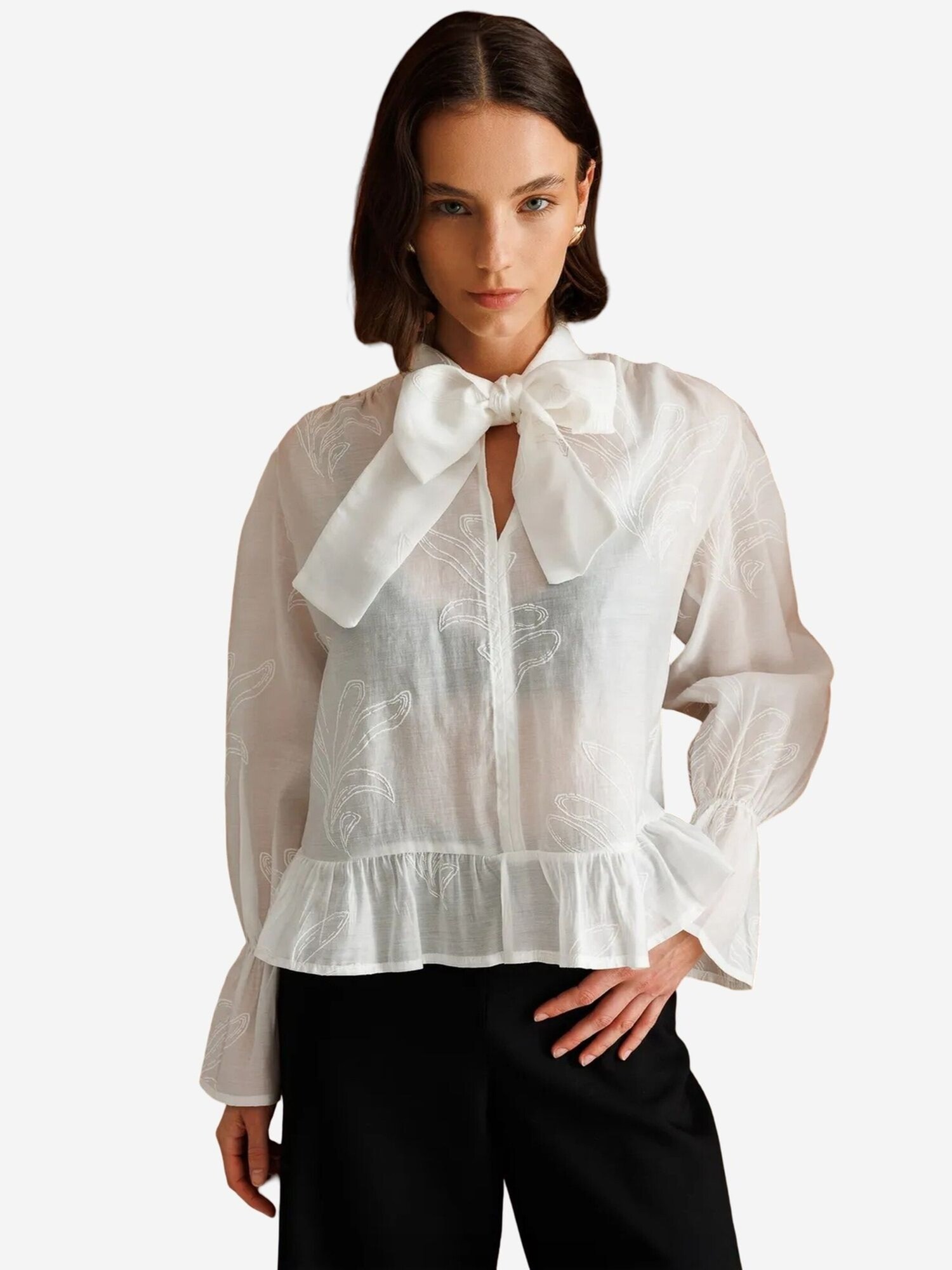 MixRay Bluza 'Blusen' bijela