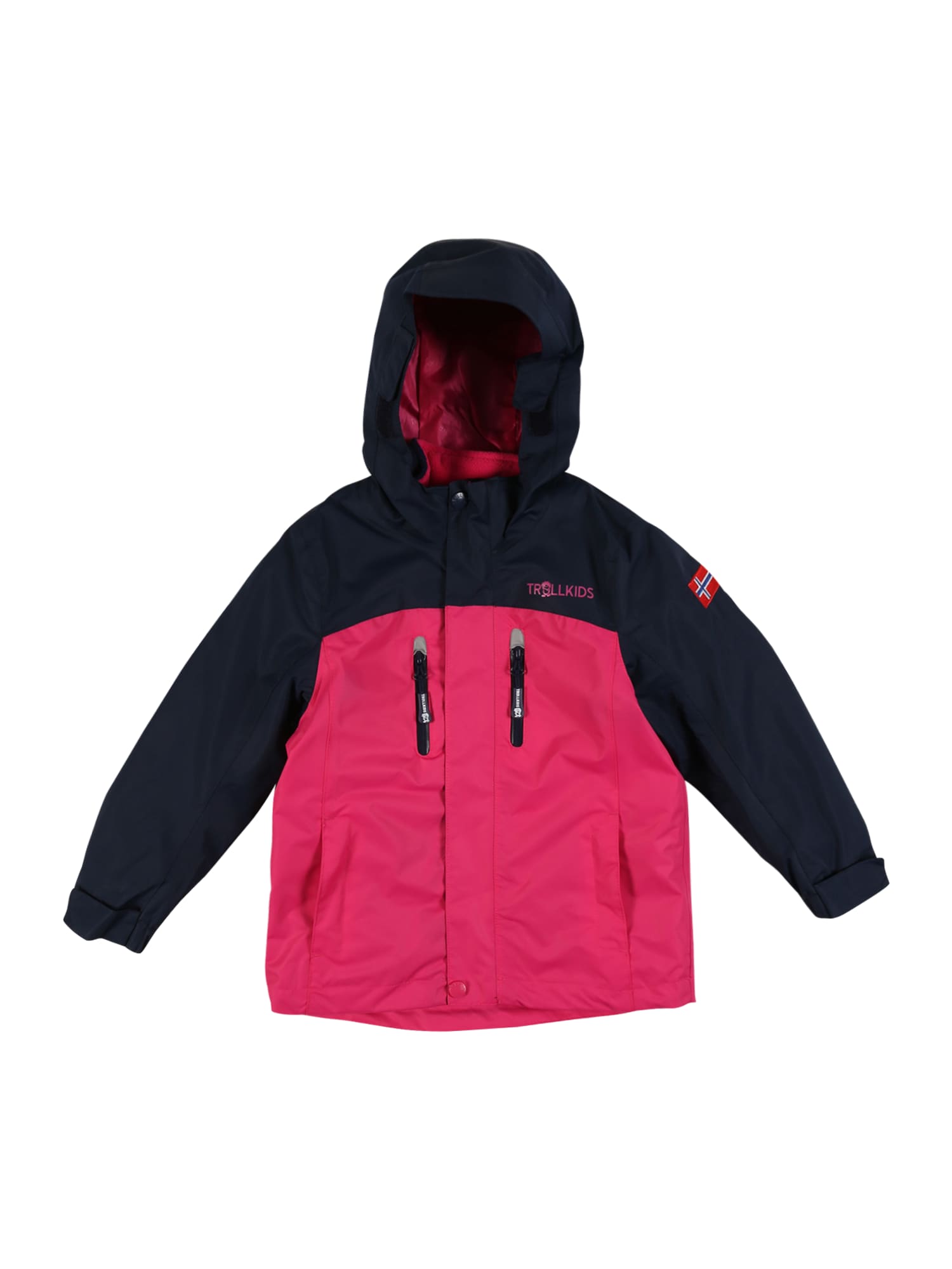 TROLLKIDS Casaco outdoor 'Bryggen'  navy / rosa