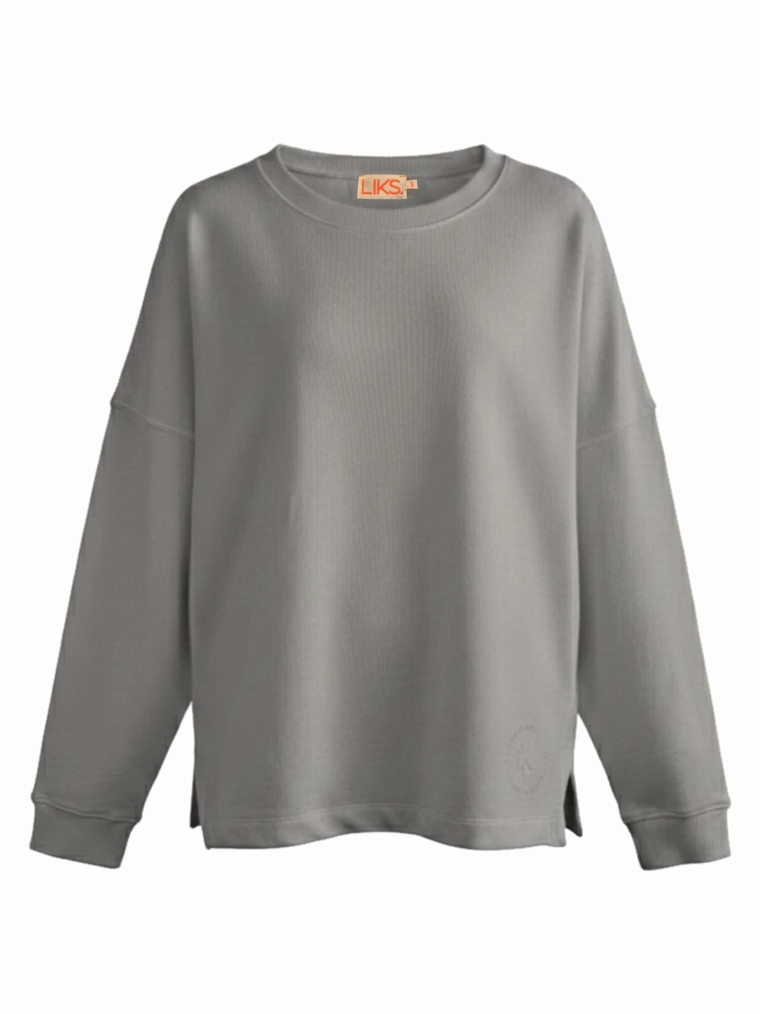LIKS. Munich Sudadera 'Sweatpullover mit Stickerei Do what you love - StellaC'  gris