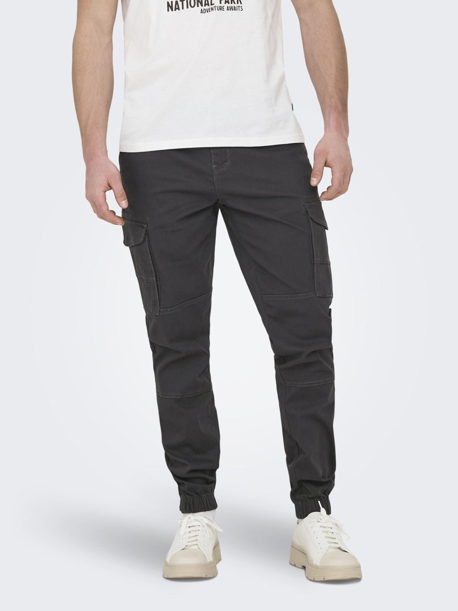 Only & Sons Cargo nadrágok 'ONSCarter'  antracit termék 2. képe
