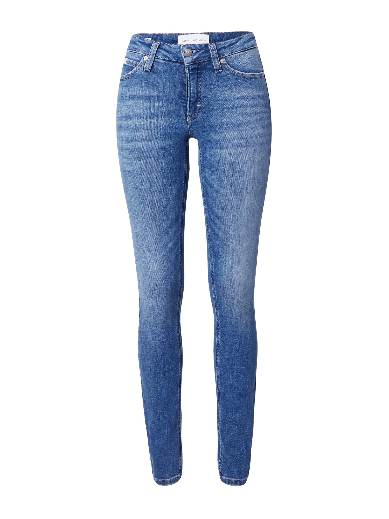 Calvin Klein Jeans Džínsy 'MID RISE SKINNY'  modrá denim