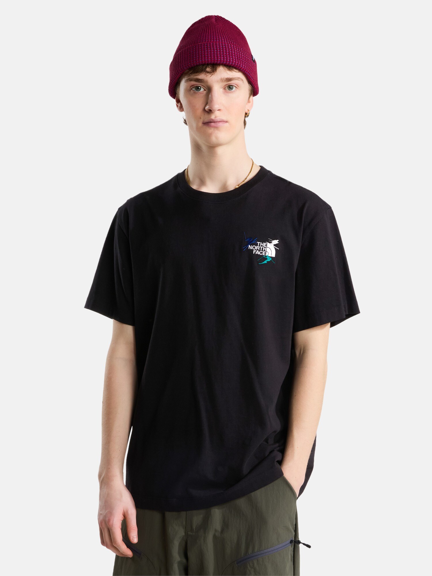 THE NORTH FACE Camiseta 'Off Piste' azul / gris / esmeralda / blanco – imagen 3