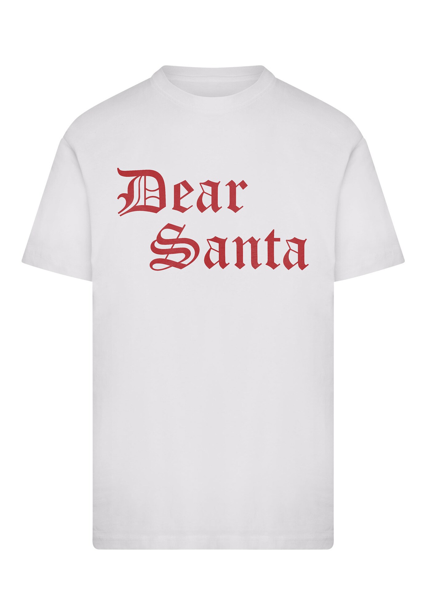 Mister Tee Majica 'Dear Santa'  crvena / bijela