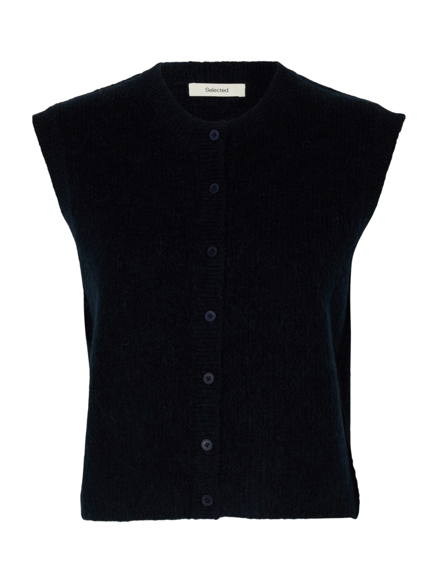 SELECTED Vestă tricotată SLFLulu  safir