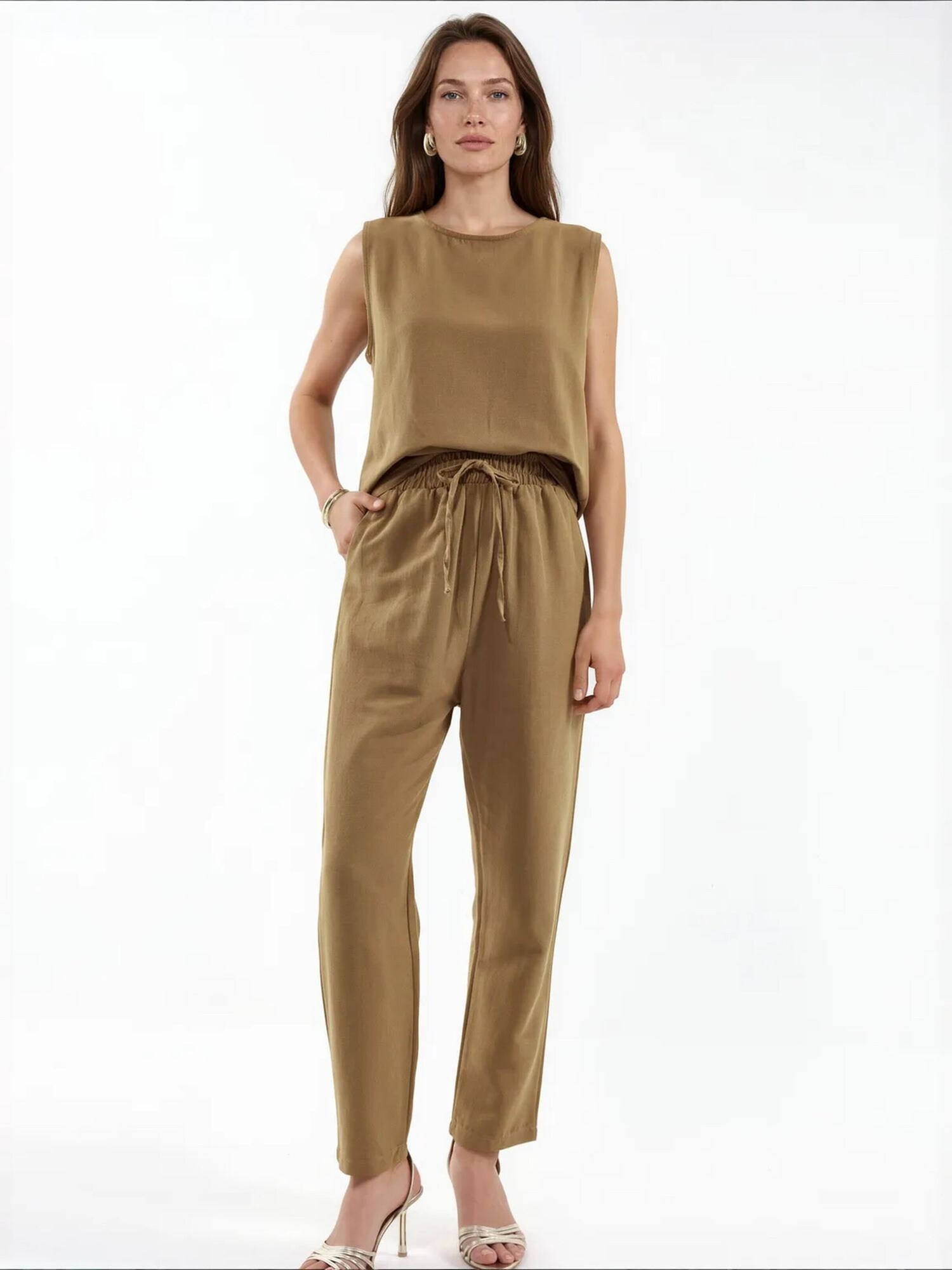 MSN Collection Jednodijelna pidžama 'Zweiteiliges Set' kaki