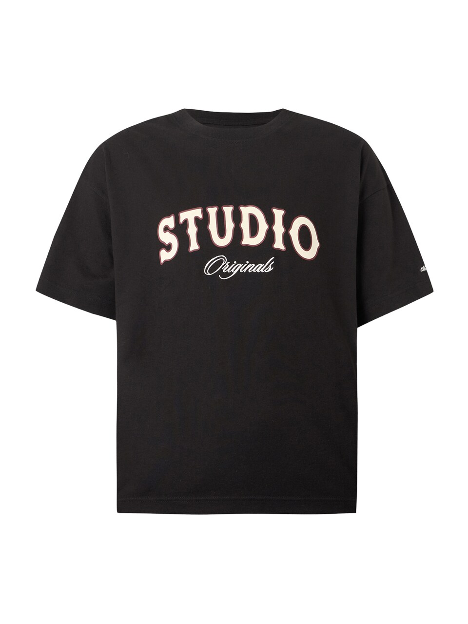 T-shirt 'JORUPSTATE' kräm / rostbrun / svart