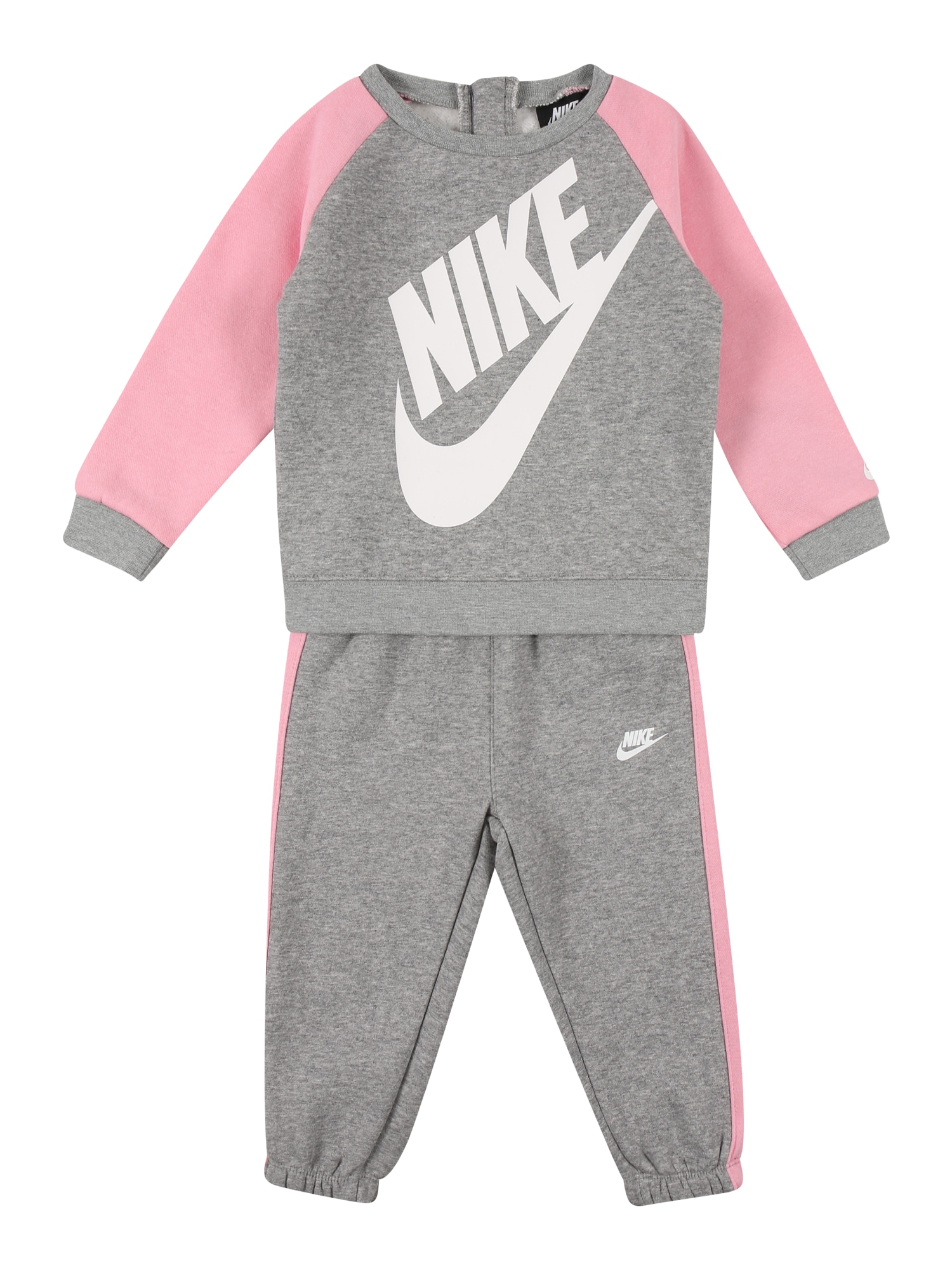 Nike Sportswear Treningas 'FUTURA' margai pilka / rožių spalva / balta