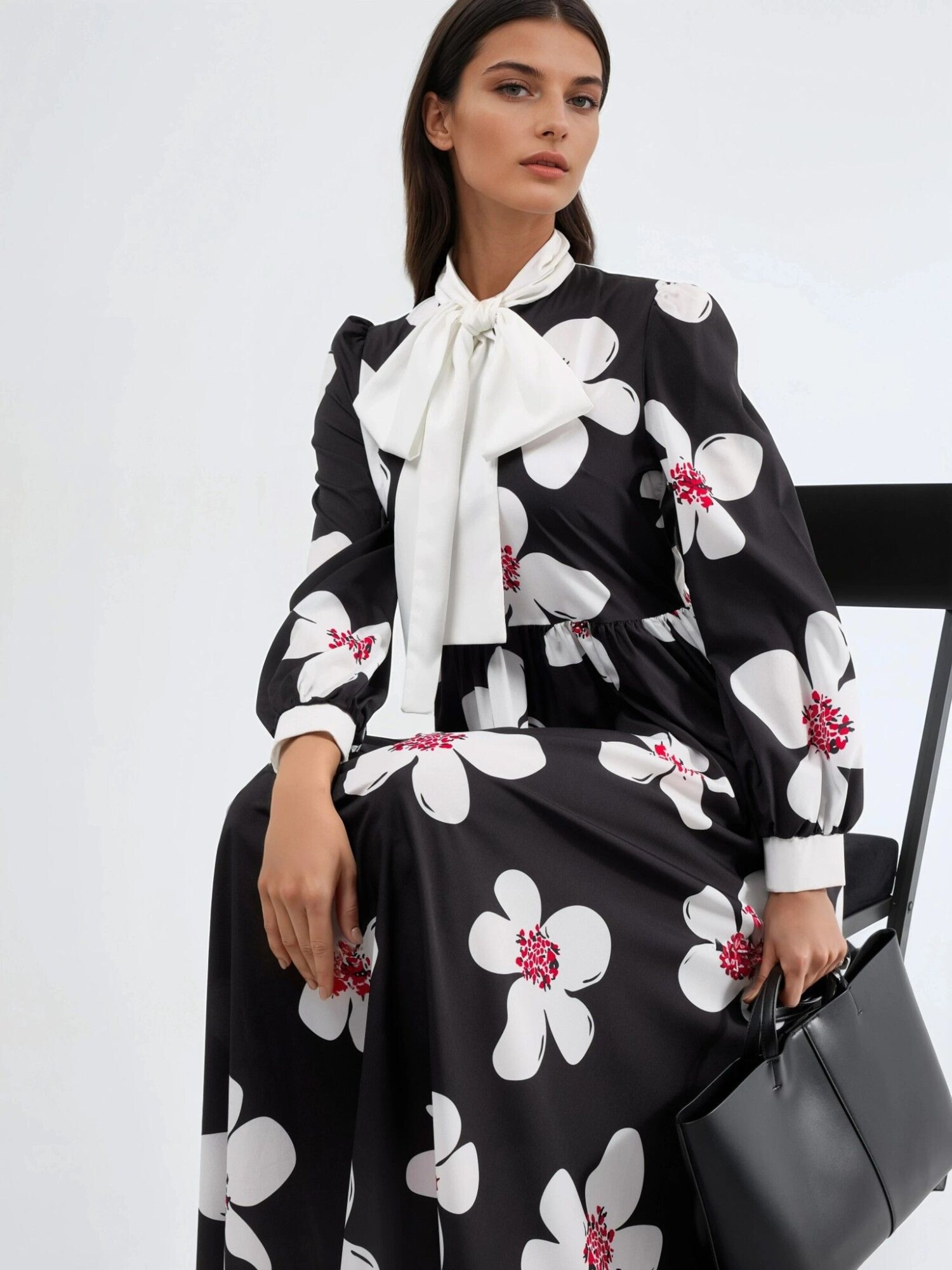 MSN Collection Haljina 'Maxi' crna