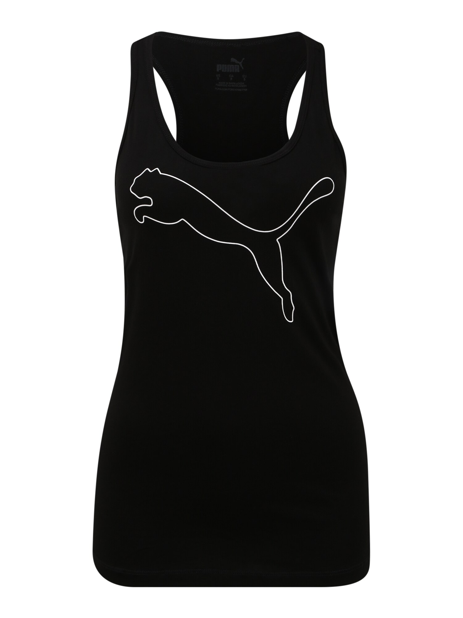 PUMA Sportiniai marškinėliai  balta / juoda