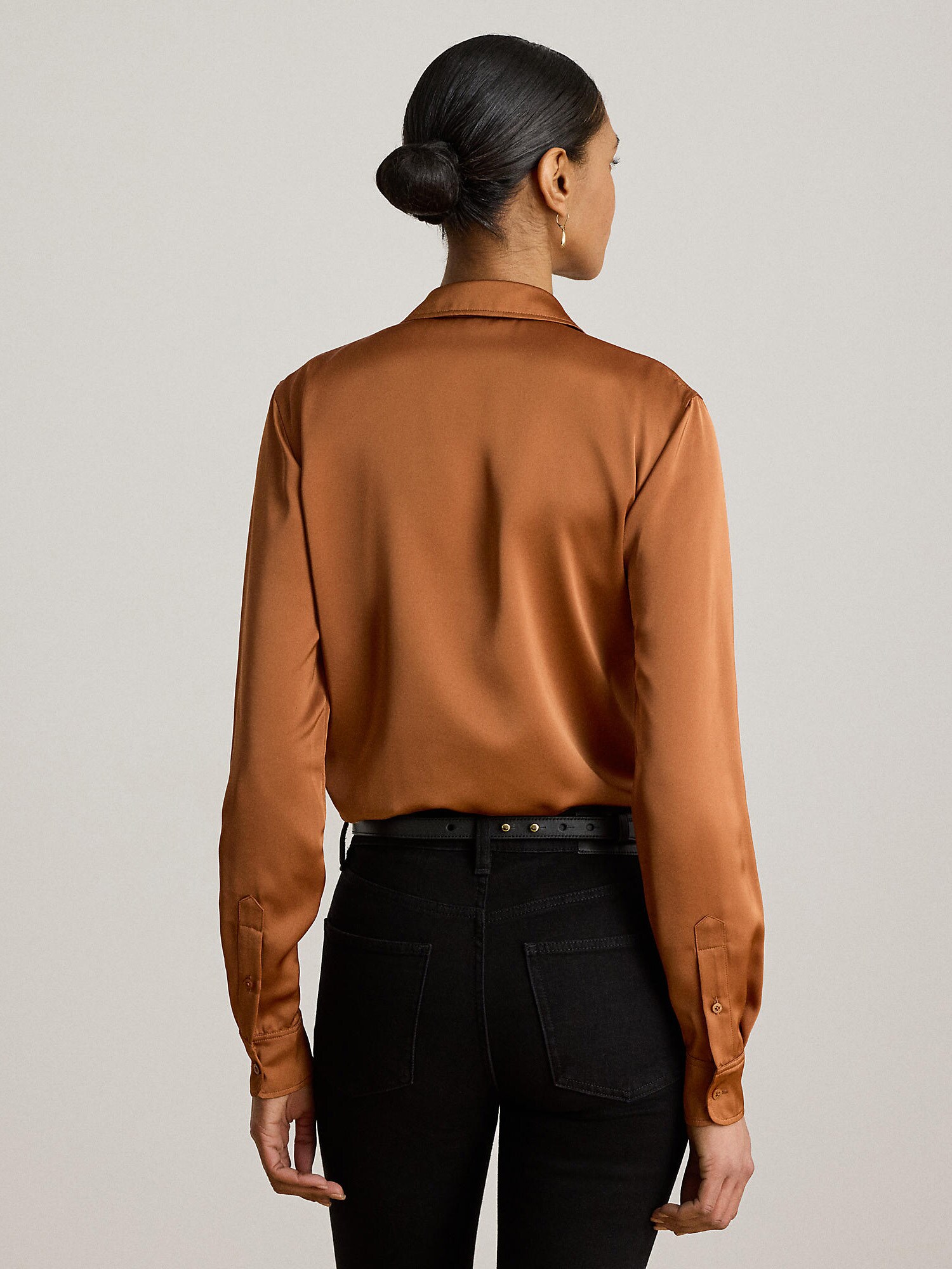 Lauren Ralph Lauren Blusa cognac – imagen 3