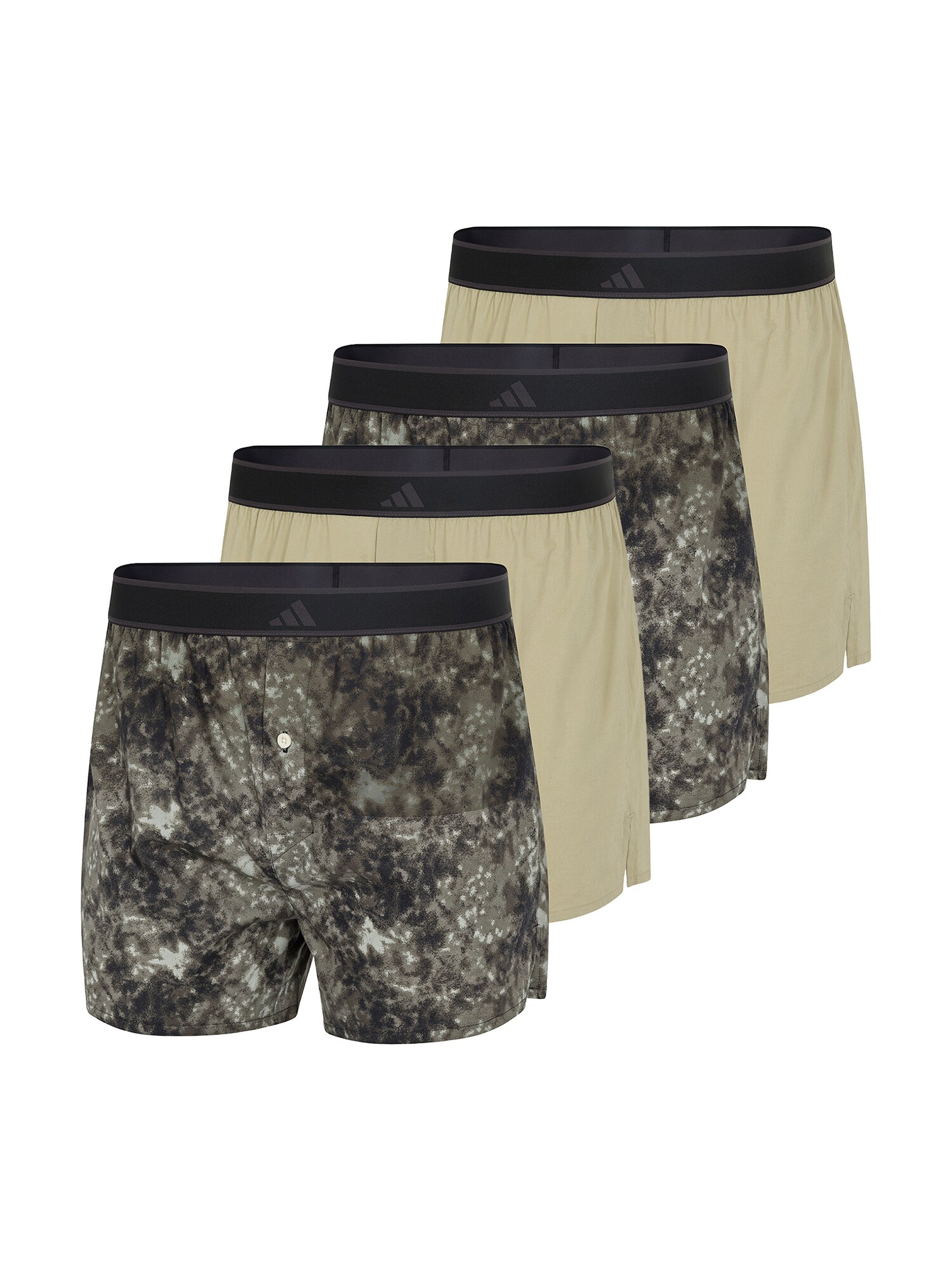 Adidas Sportswear Boxershorts ' Active Woven ' Beige / Camel / Donkergroen