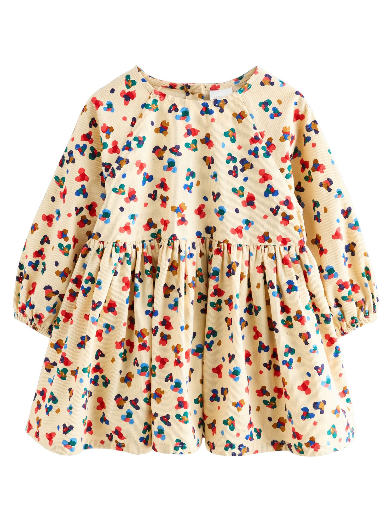 Next Rochie  crem / albastru / maro / roșu