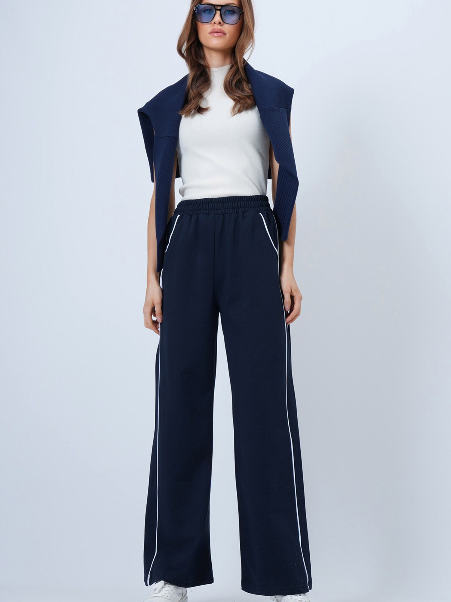 Trend Alaçatı Stili Pantalón  azul oscuro