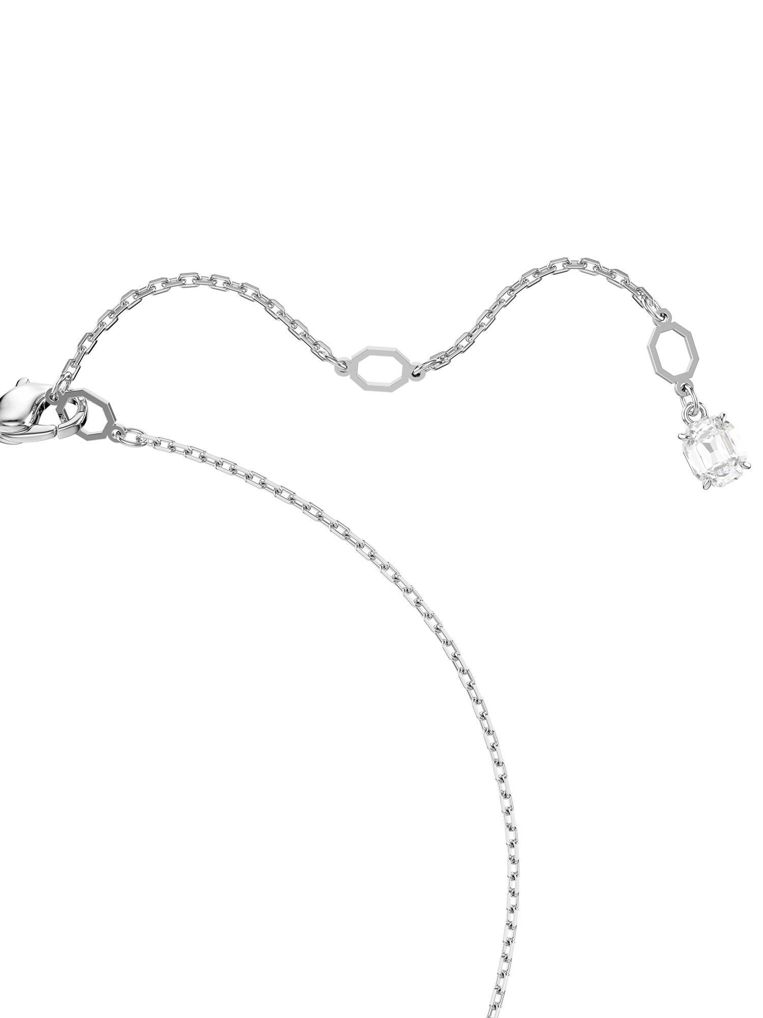 Swarovski Ékszer szett 'MATRIX'  ezüst / gyöngyház-fehér termék 2. képe