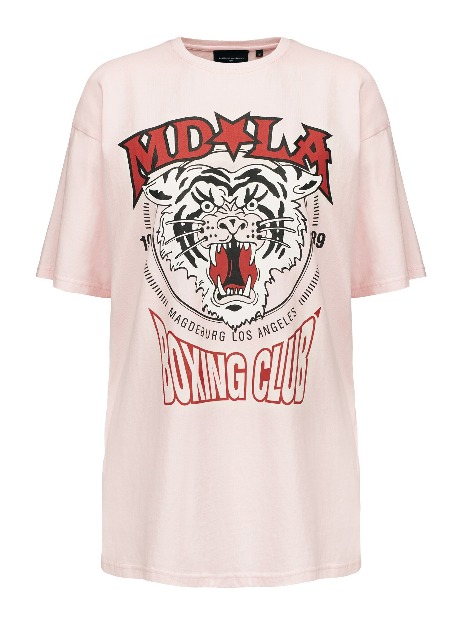 Magdeburg Los Angeles Marškinėliai 'BOXING CLUB' šviesiai rožinė / juoda / balta / raudona