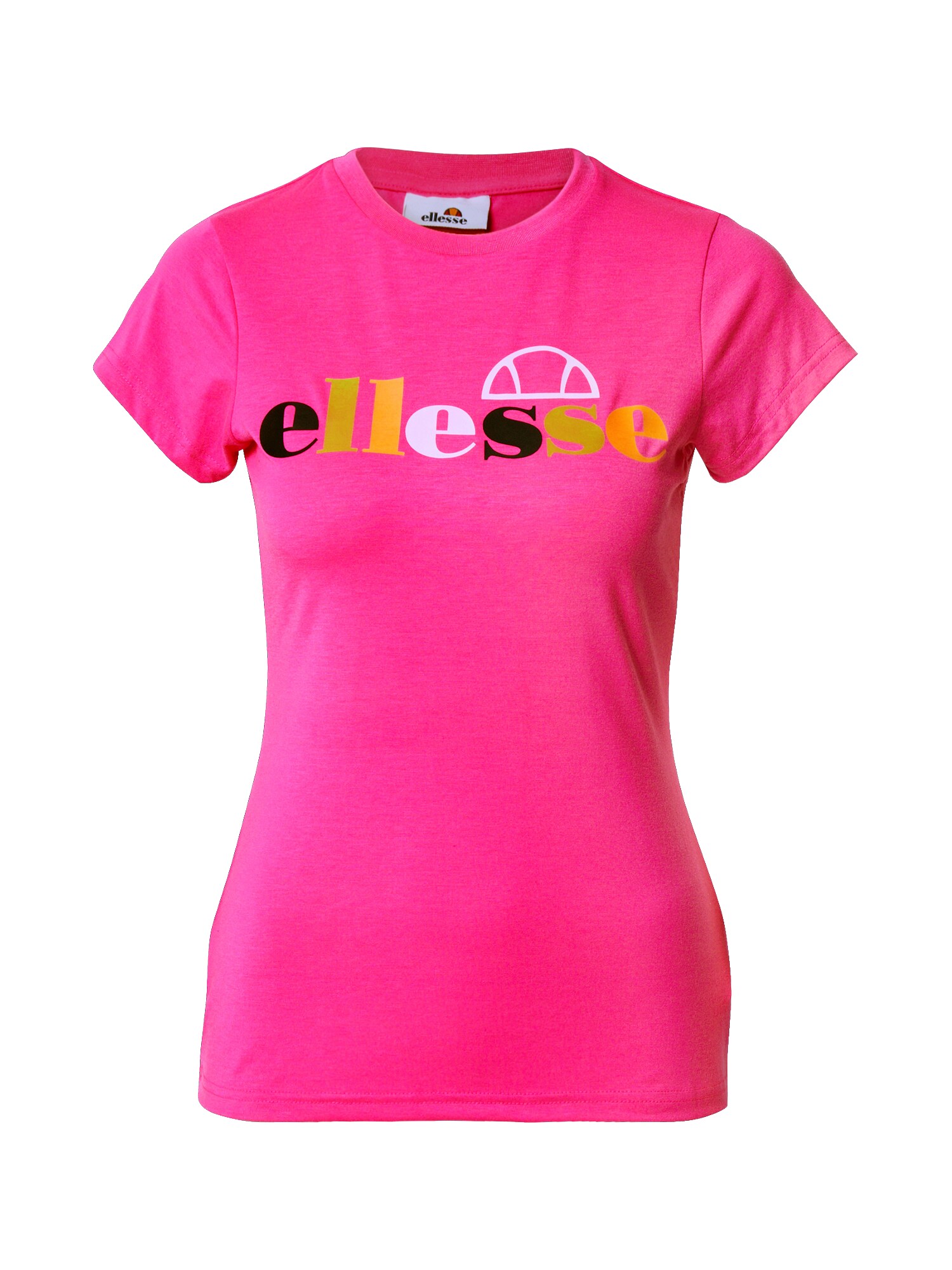 ELLESSE Marškinėliai 'Lossini'  rožinė / geltona / juoda / balta