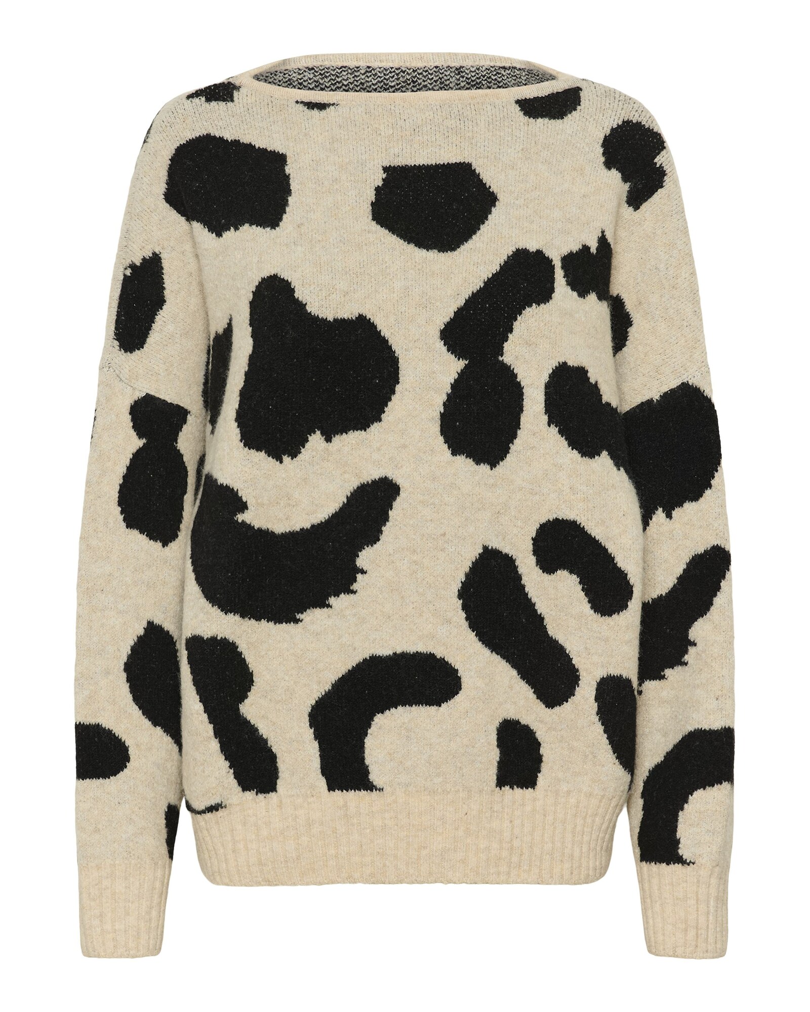 CULTURE Jersey 'CUAlmi' beige claro / negro
