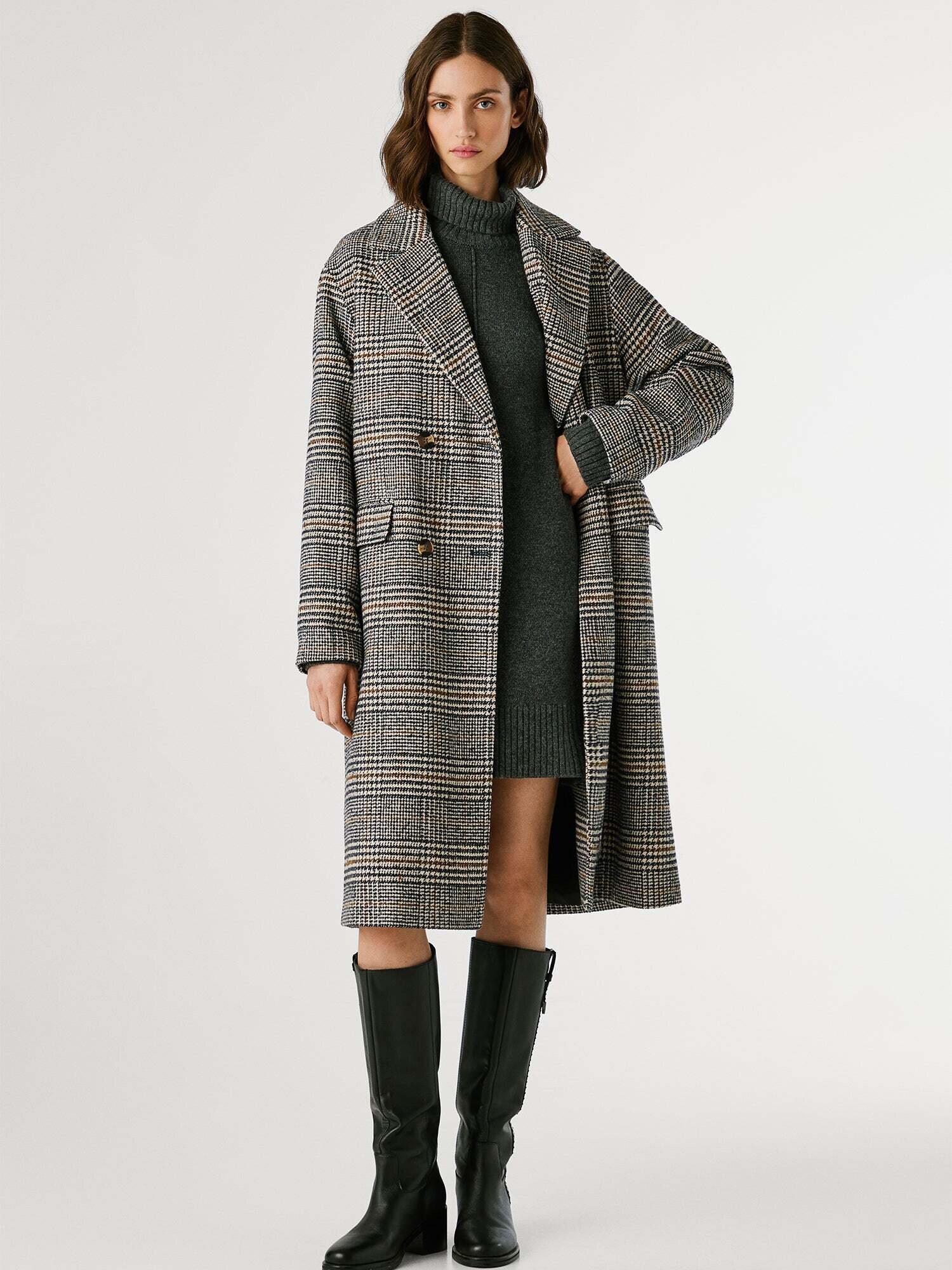 Pepe Jeans Abrigo de entretiempo 'TASHA'  gris – imagen 3