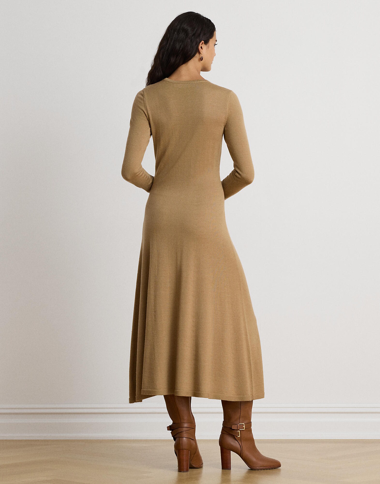 Lauren Ralph Lauren Vestido de punto 'VORLEY' beige oscuro – imagen 3
