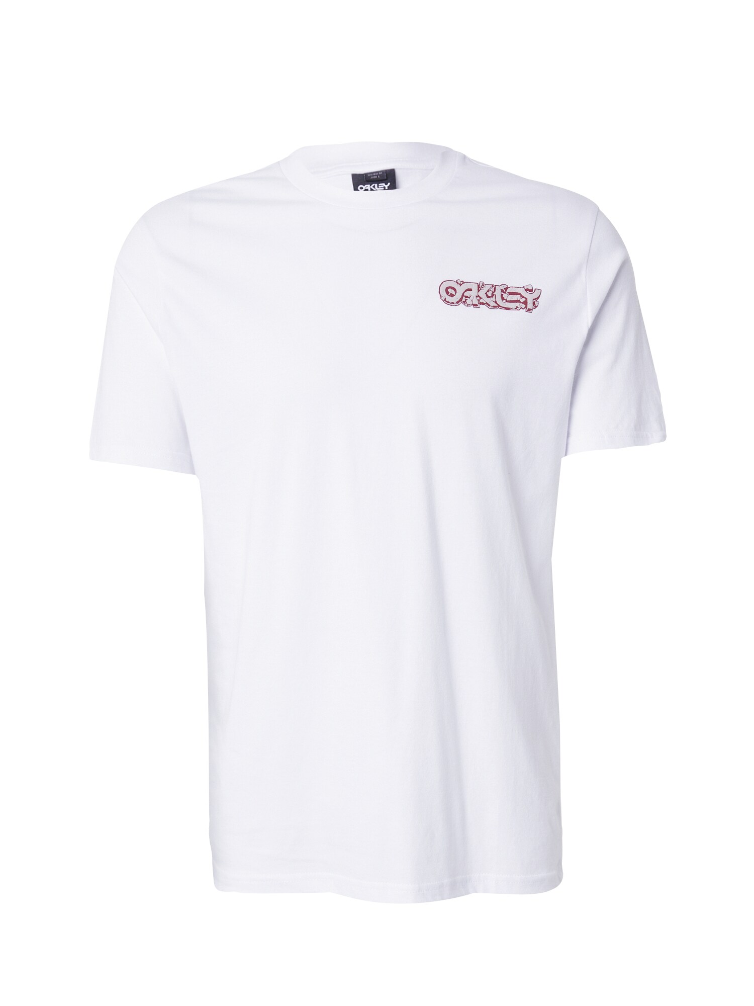 OAKLEY Tričko 'DIG'  krémová / pastelovo červená / šedobiela