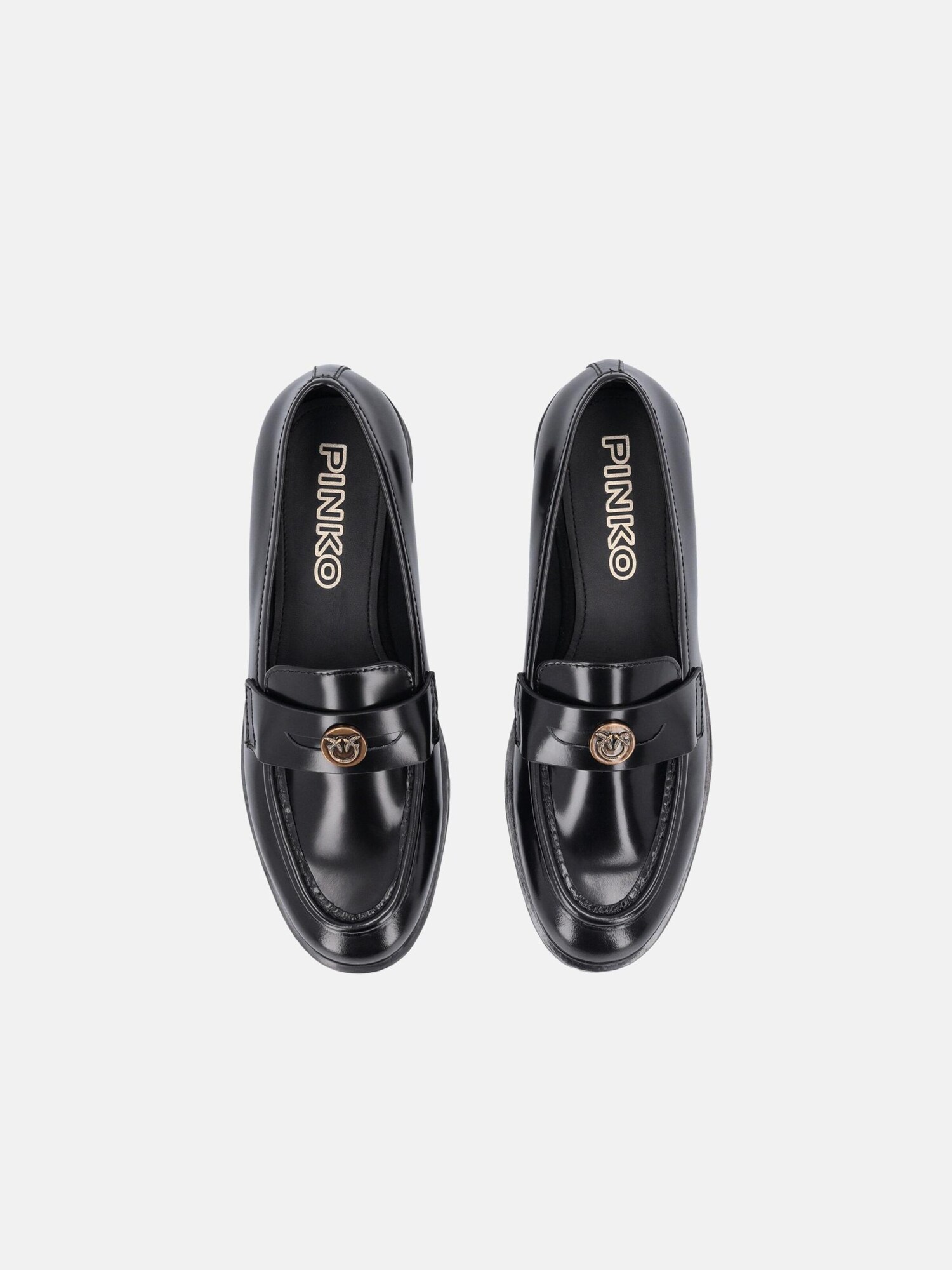 PINKO Mocasines 'PINKO NORA 07 MOCASSINO CALF LEATHER Scarpe'  negro – imagen 4