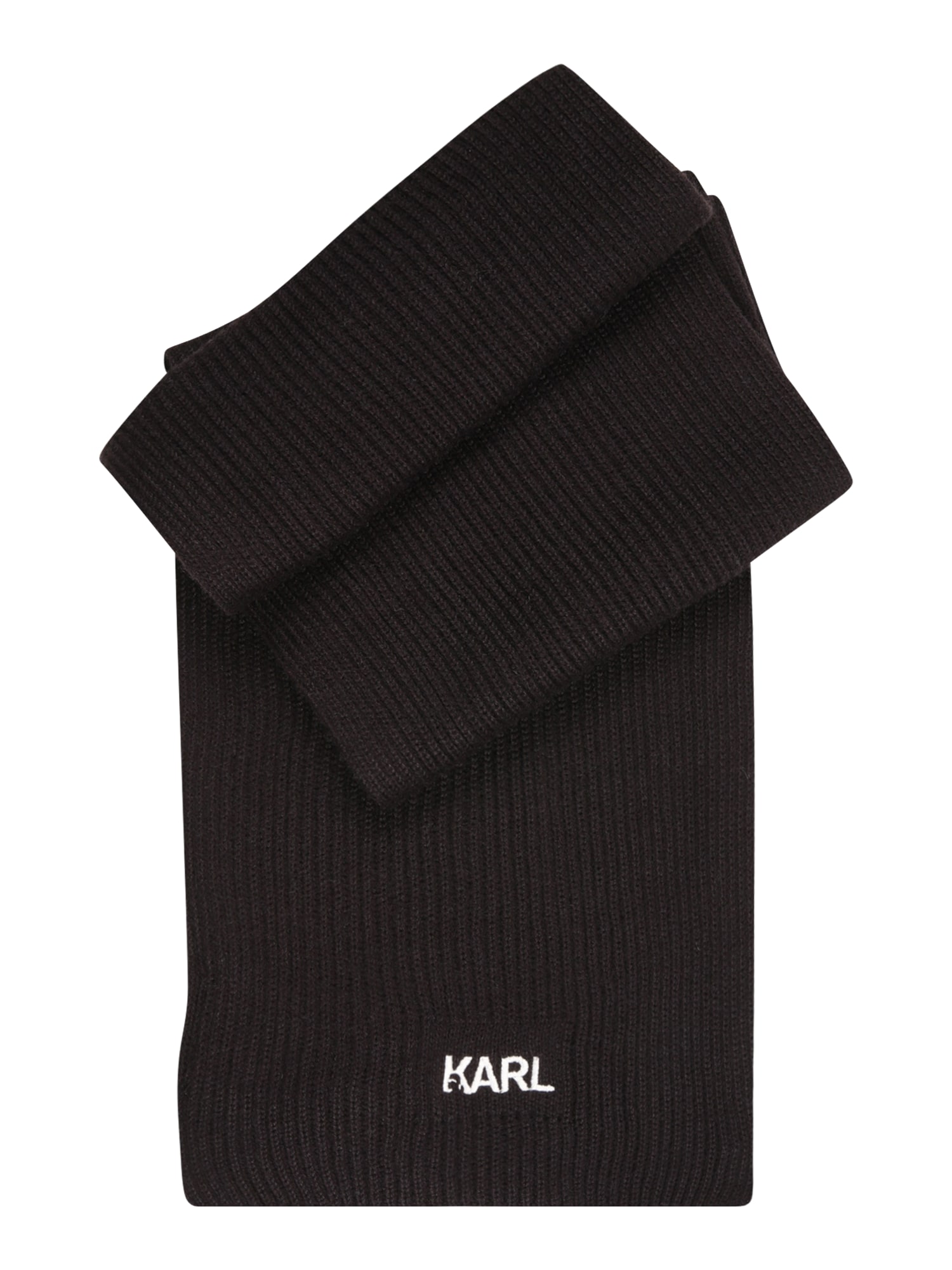 Karl Lagerfeld Fular  negru / alb