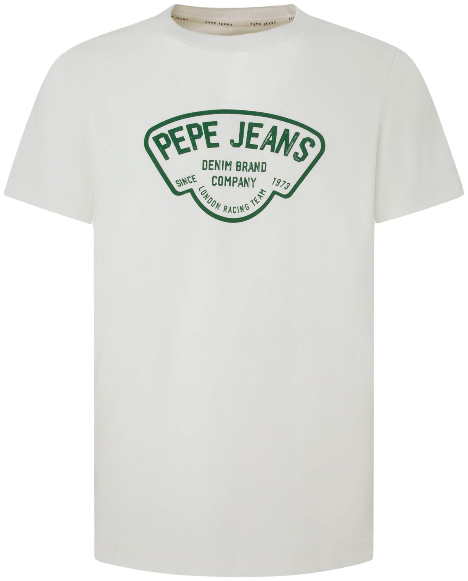 Pepe Jeans Tričko 'Cherry'  zelená / šedobiela