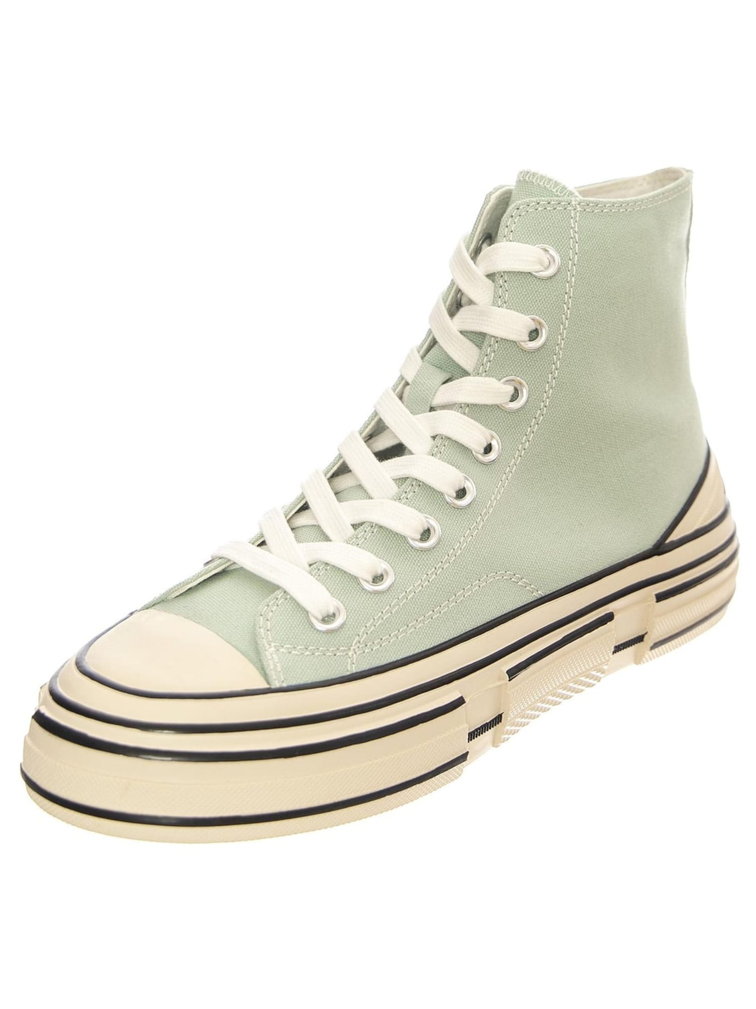 Jeffrey Campbell Sneakers hoog 'JC Play Endorphin-H Mint Canvas Shoes' groen