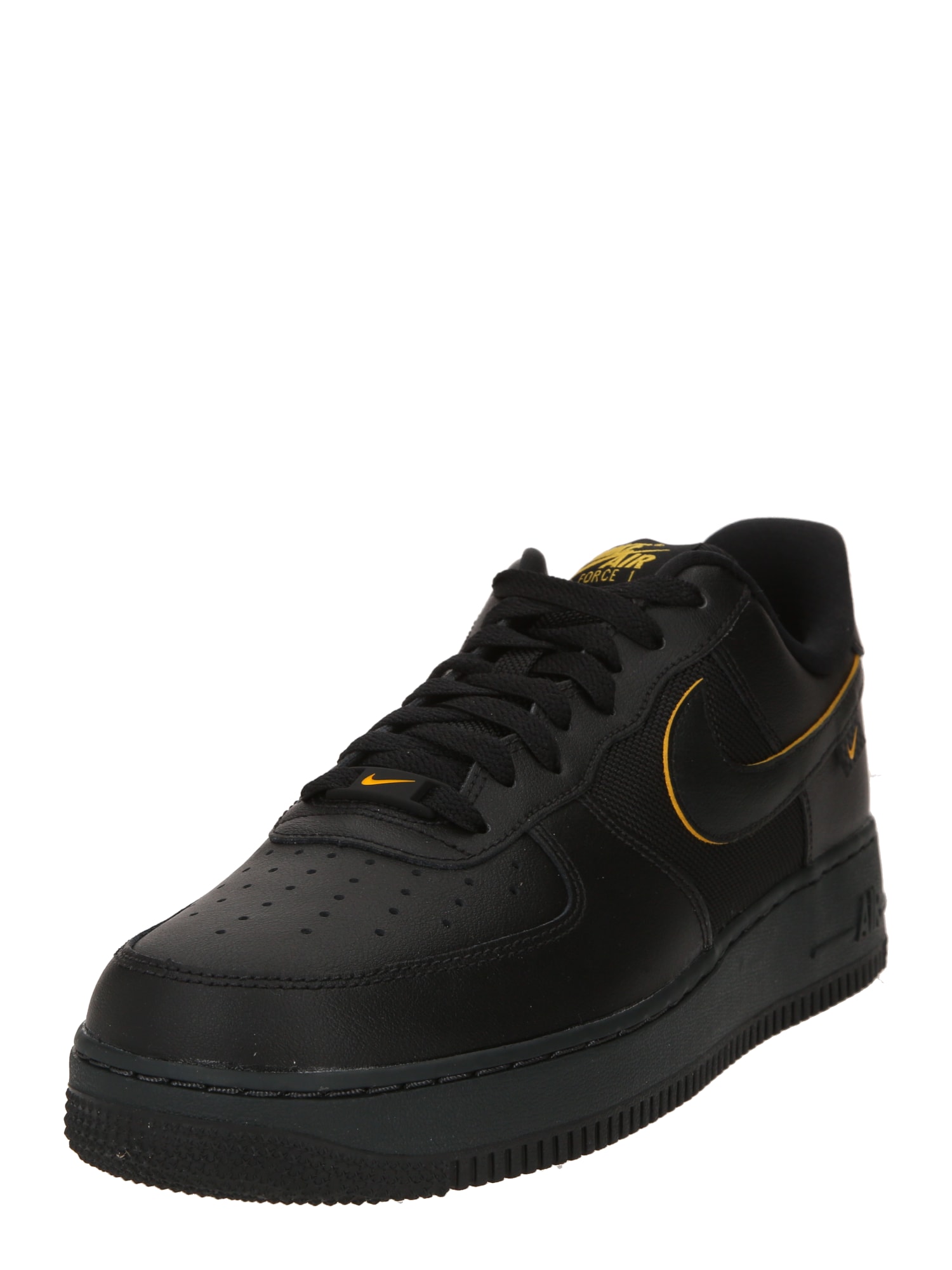 Nike Sportswear Nízke tenisky 'Air Force 1 '07'  zlatá žltá / čierna