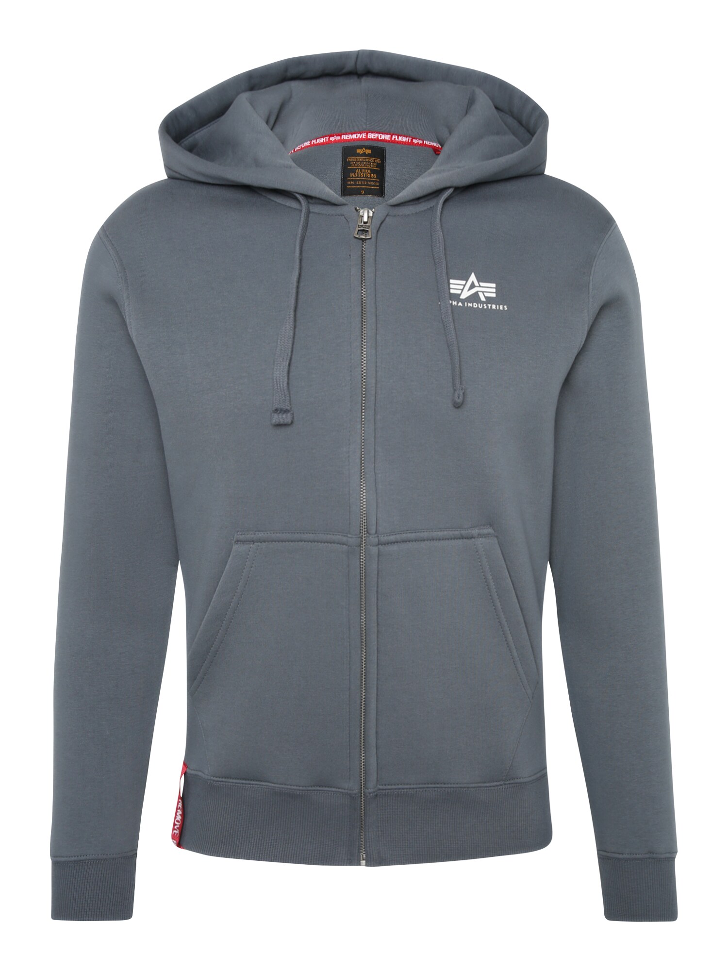 ALPHA INDUSTRIES Tepláková bunda  opálová / biela