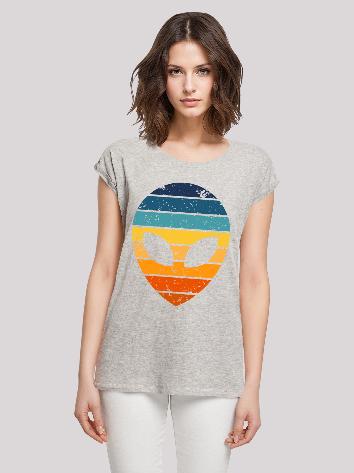 Thumbnail - F4NT4STIC T-Shirt Alien Sonnenuntergang Retro