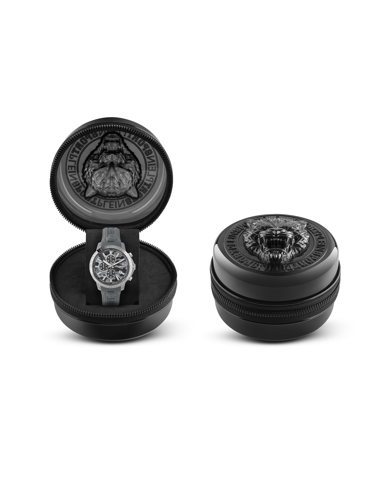 Plein Sport Reloj analógico 'Gain'  grafito / plata