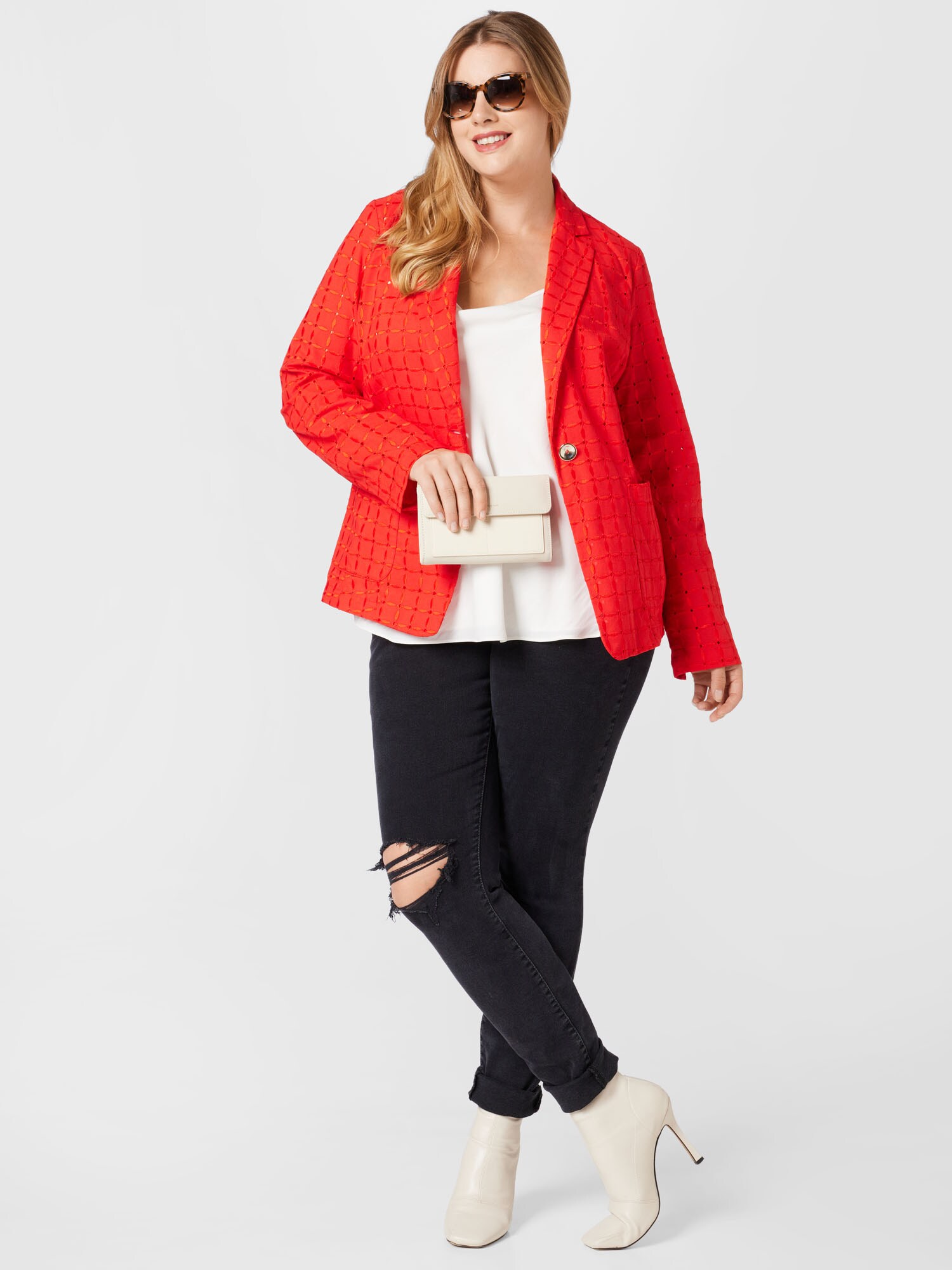 Thumbnail - Persona by Marina Rinaldi Blazer CARTA