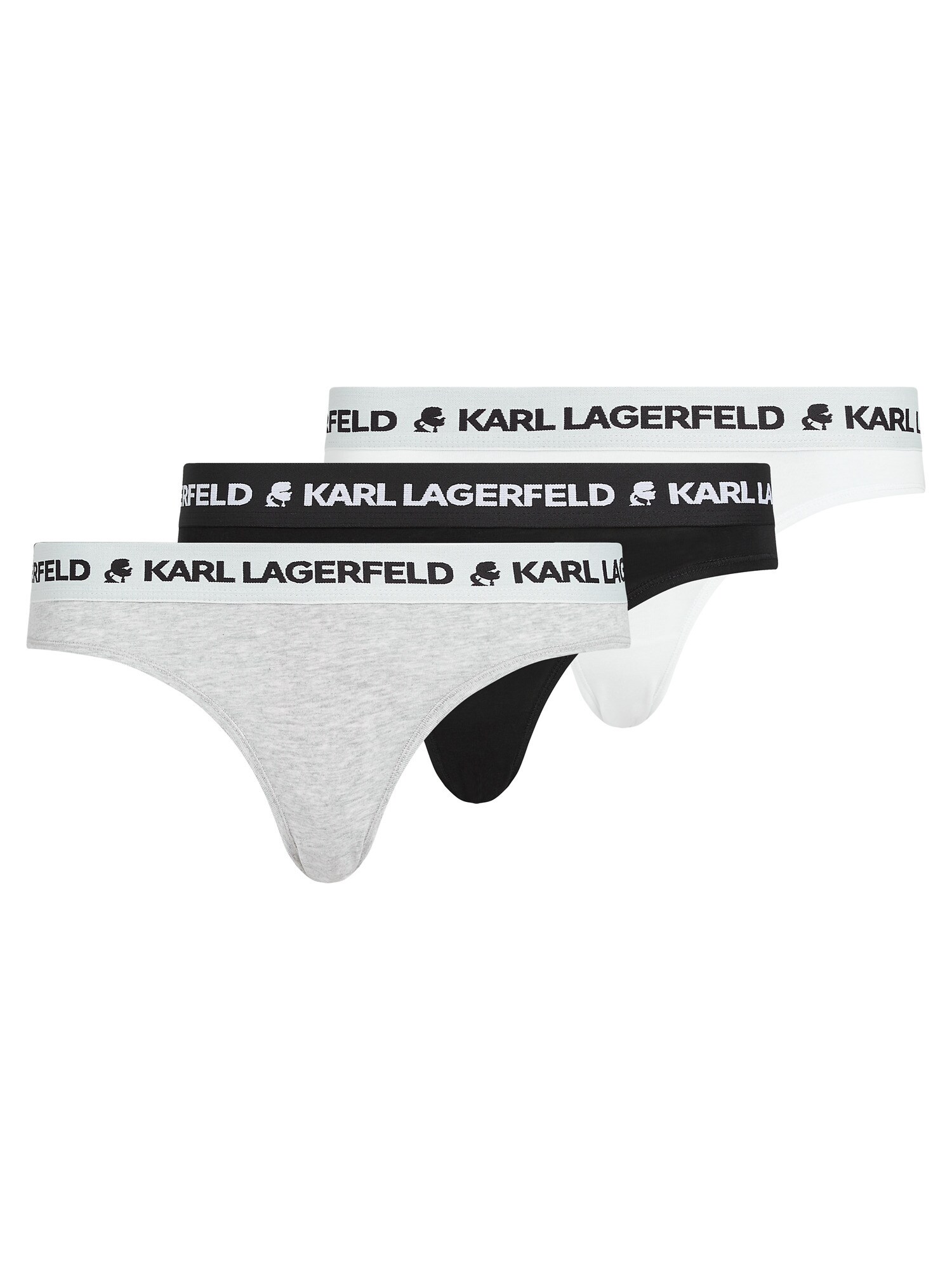 Karl Lagerfeld Slip  szürke melír / fekete / fehér akciós termékkép 1