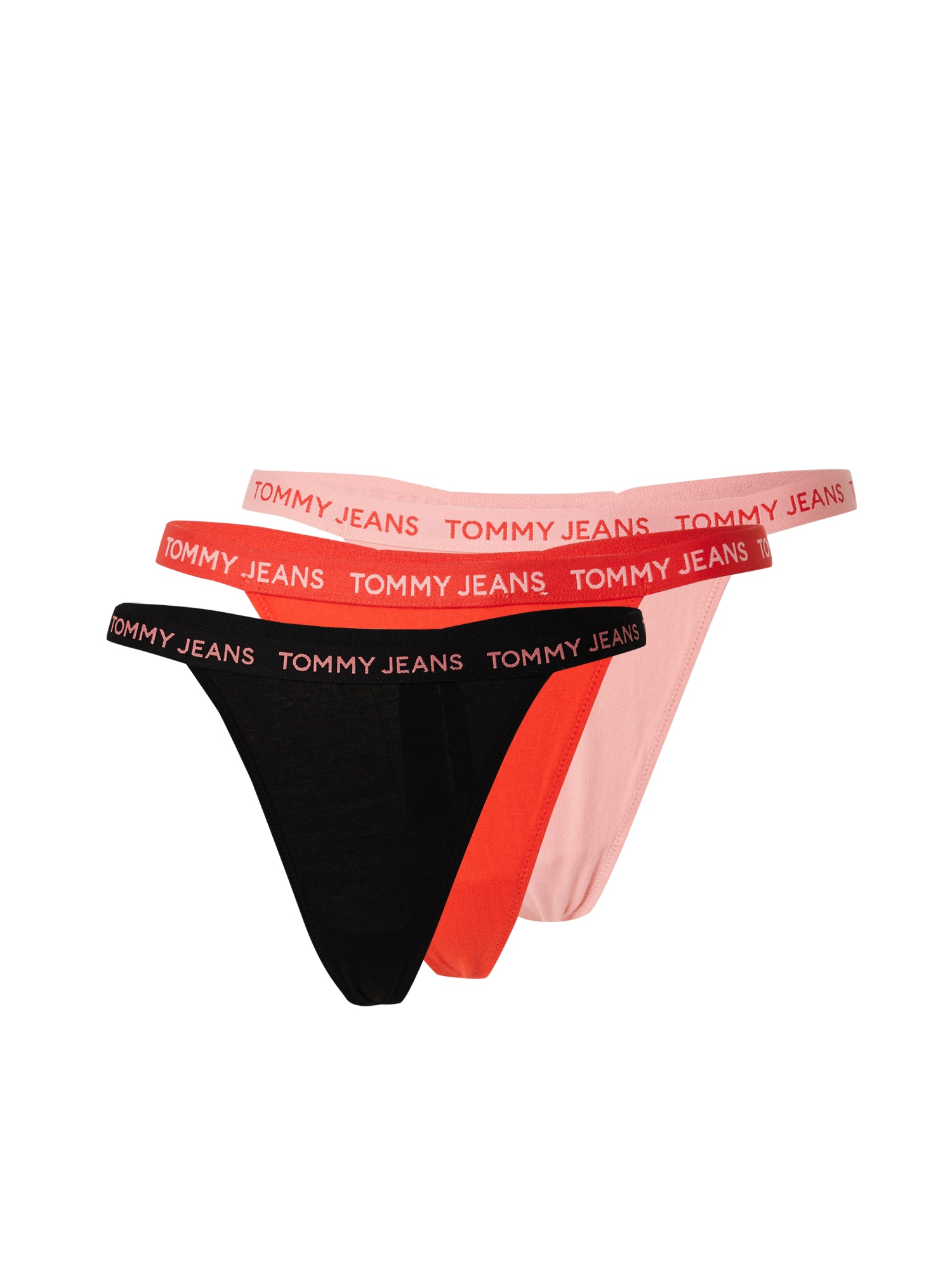Tommy Hilfiger Underwear Tangice  staro roza / krvavo rdeča / črna