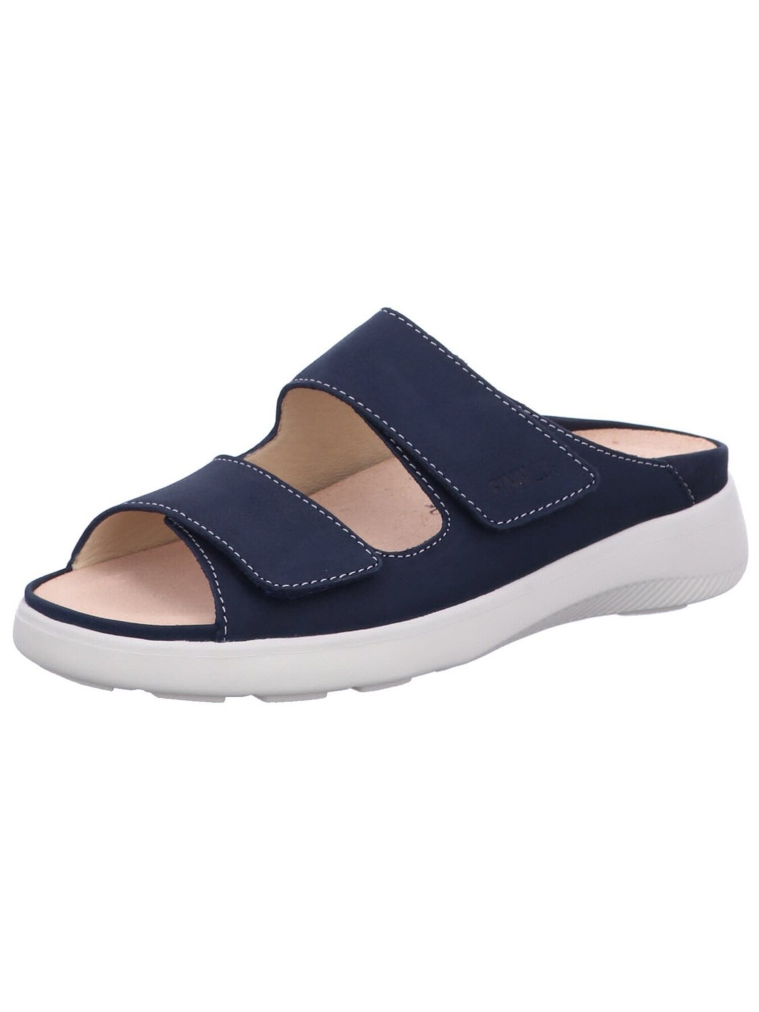 Finn Comfort Zapatos abiertos 'Pantolette Damen 83650 390518 Echtleder in blau'  navy