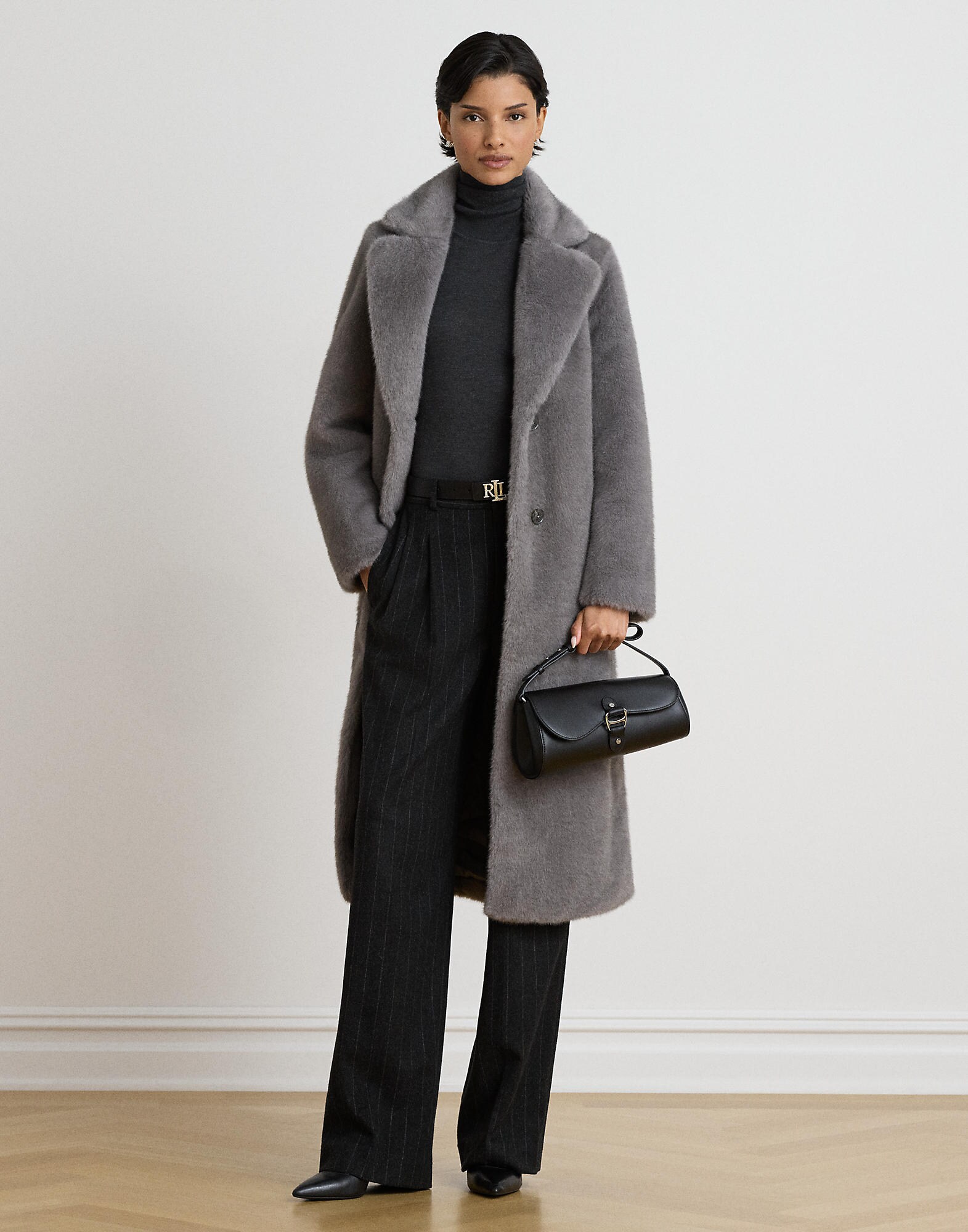 Lauren Ralph Lauren Abrigo de entretiempo  gris oscuro – imagen 4