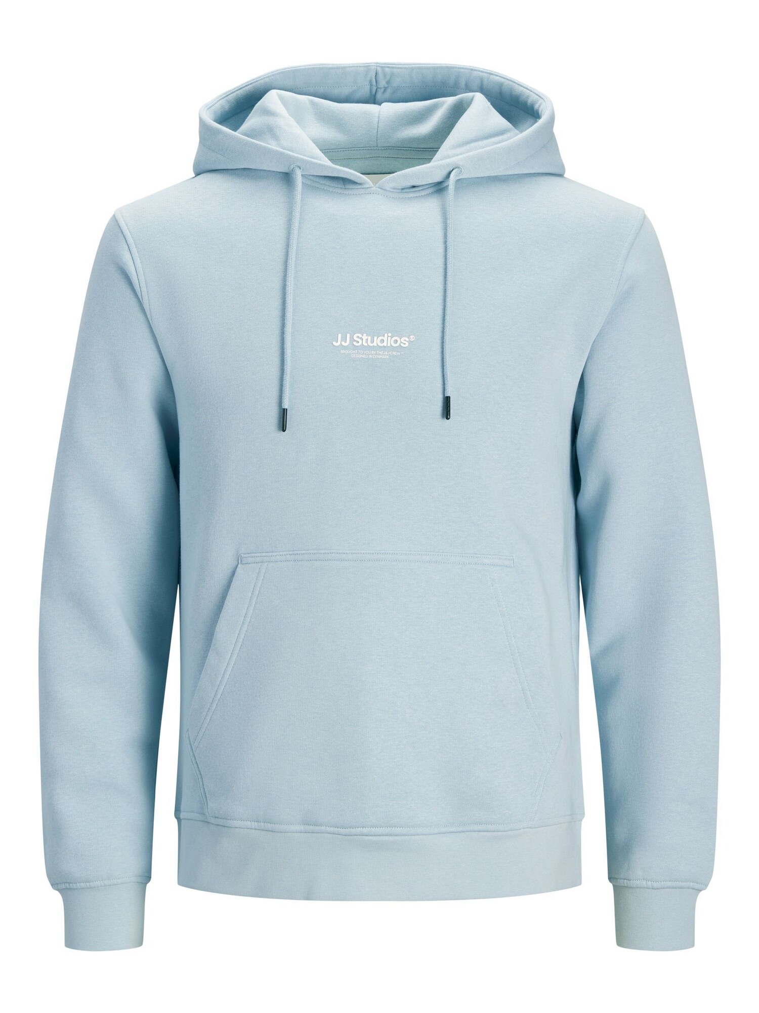 Jack & Jones Plus Bluză de molton 'JJEsoho'  albastru deschis / alb