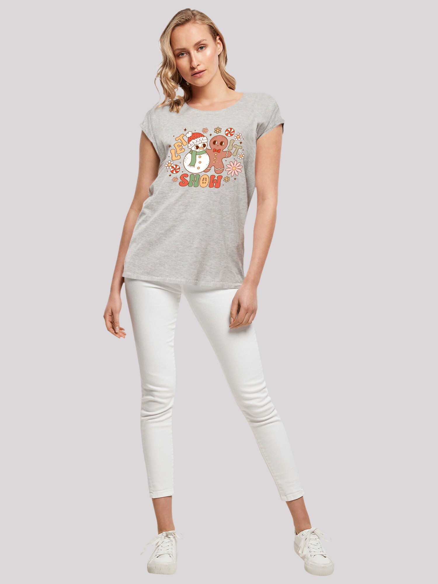 Thumbnail - Shirt 'Let It Snow Groovy Christmas Gingerbread'