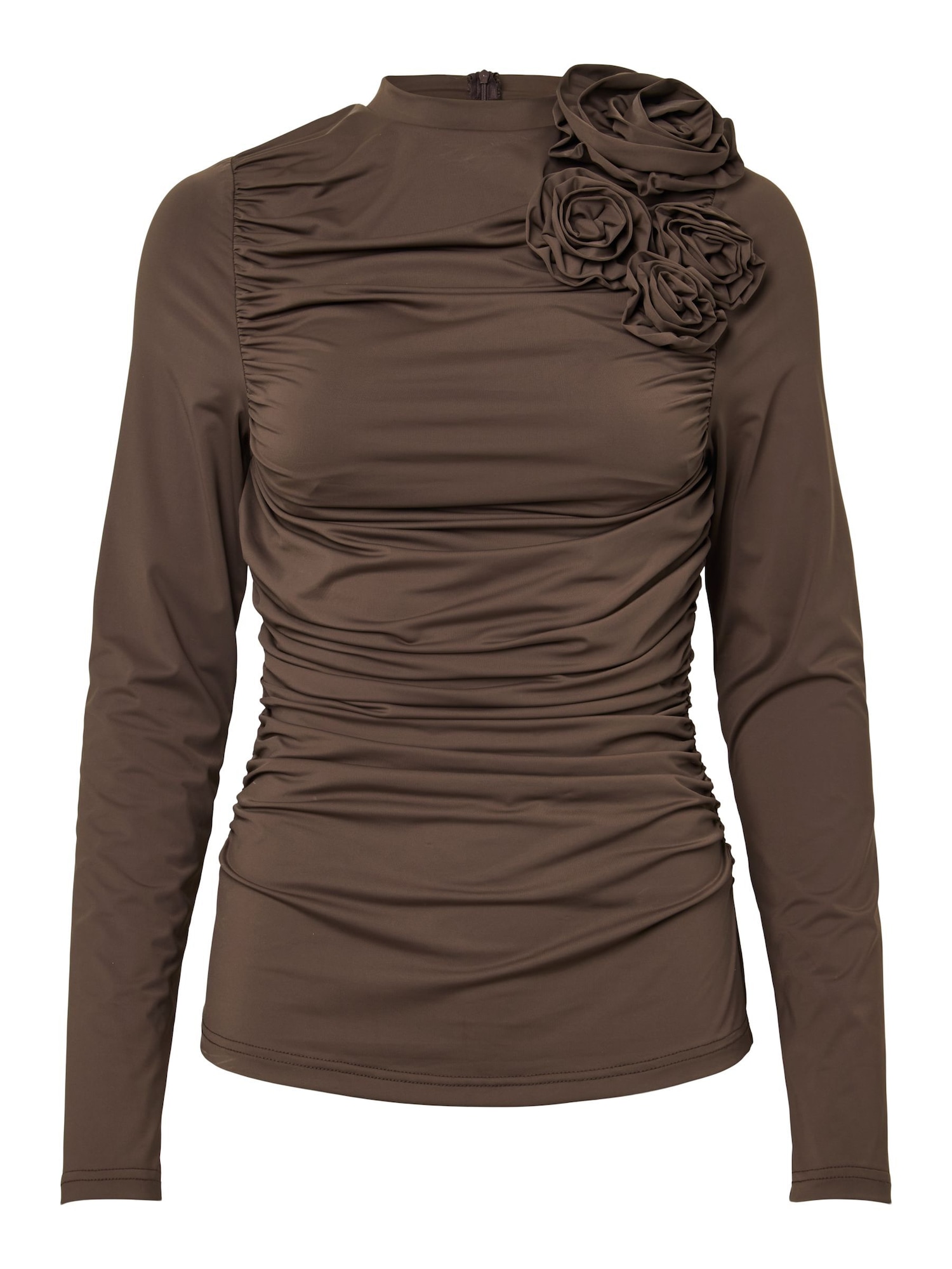 YAS Camiseta 'YASDona'  chocolate