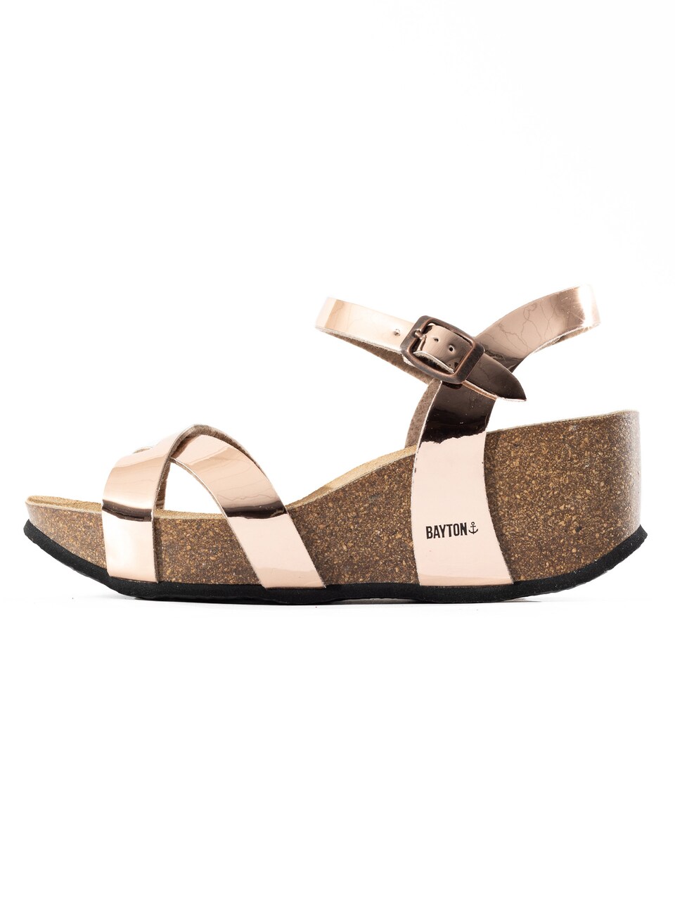 Remsandal 'Venus' brun / roséguld